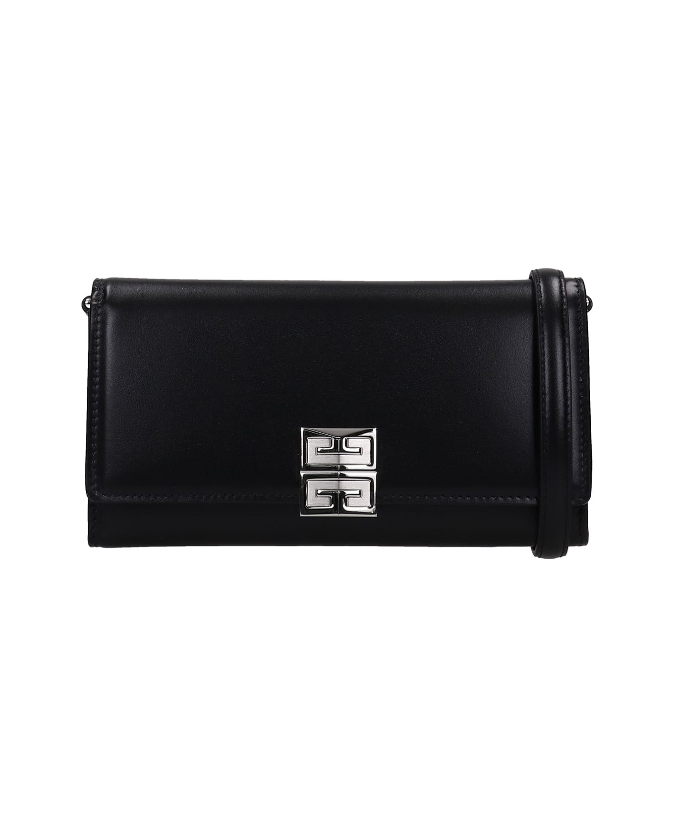 Givenchy 4 G Shoulder Bag In Black Leather - black