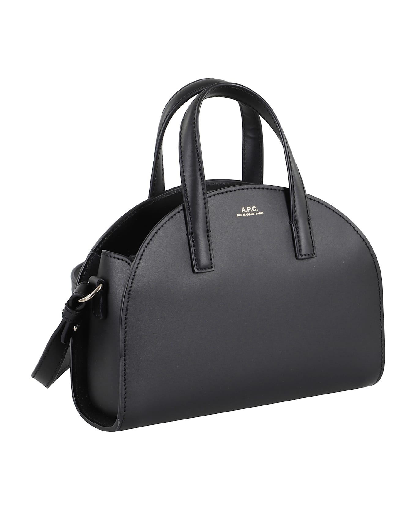 A.P.C. Tote Demi Lune Small - Lzz Black