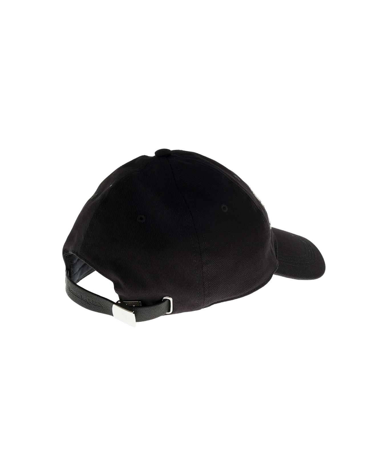 Alexander McQueen Black Baseball Cap With Logo In Cotton Man - Black