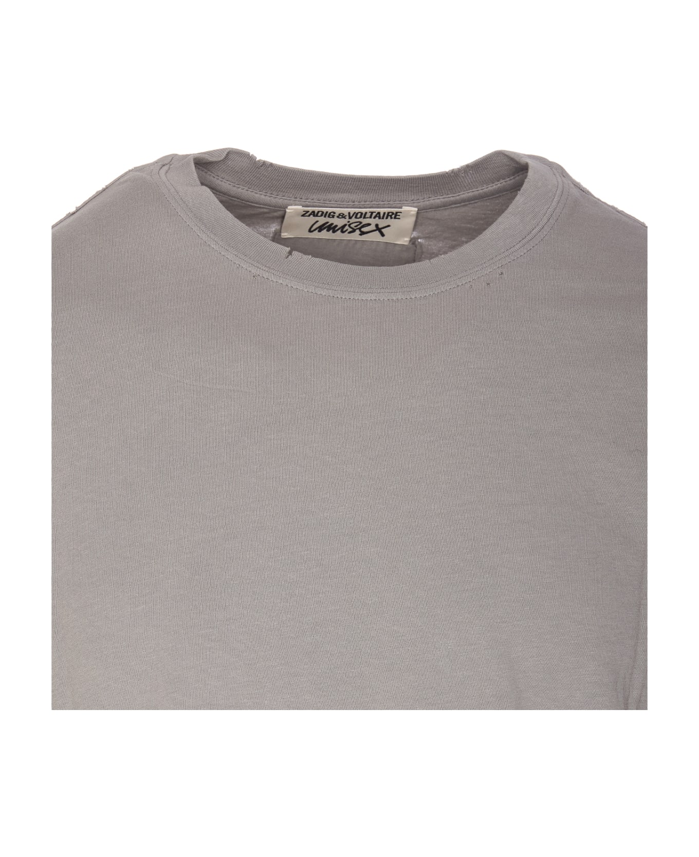 Zadig & Voltaire Jimmy Destroy T-shirt - Grey シャツ
