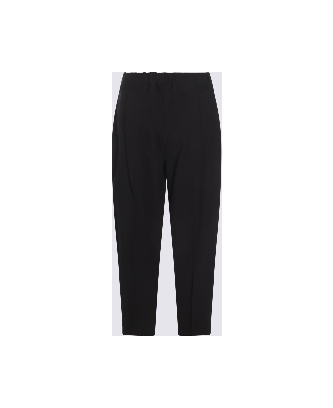 Issey Miyake Black Cotton Pants - Black