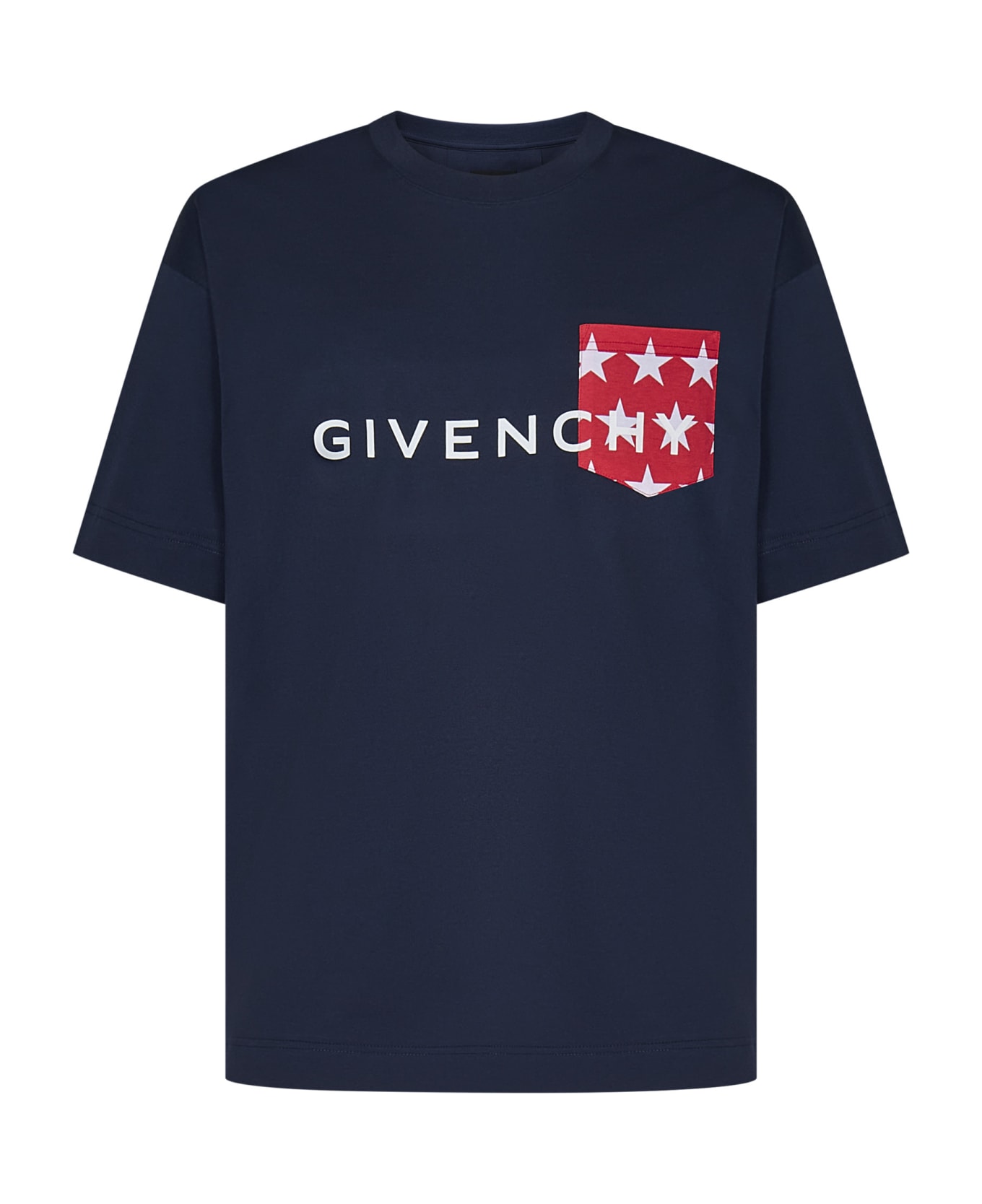 Givenchy Cotton Crew-neck T-shirt - blue