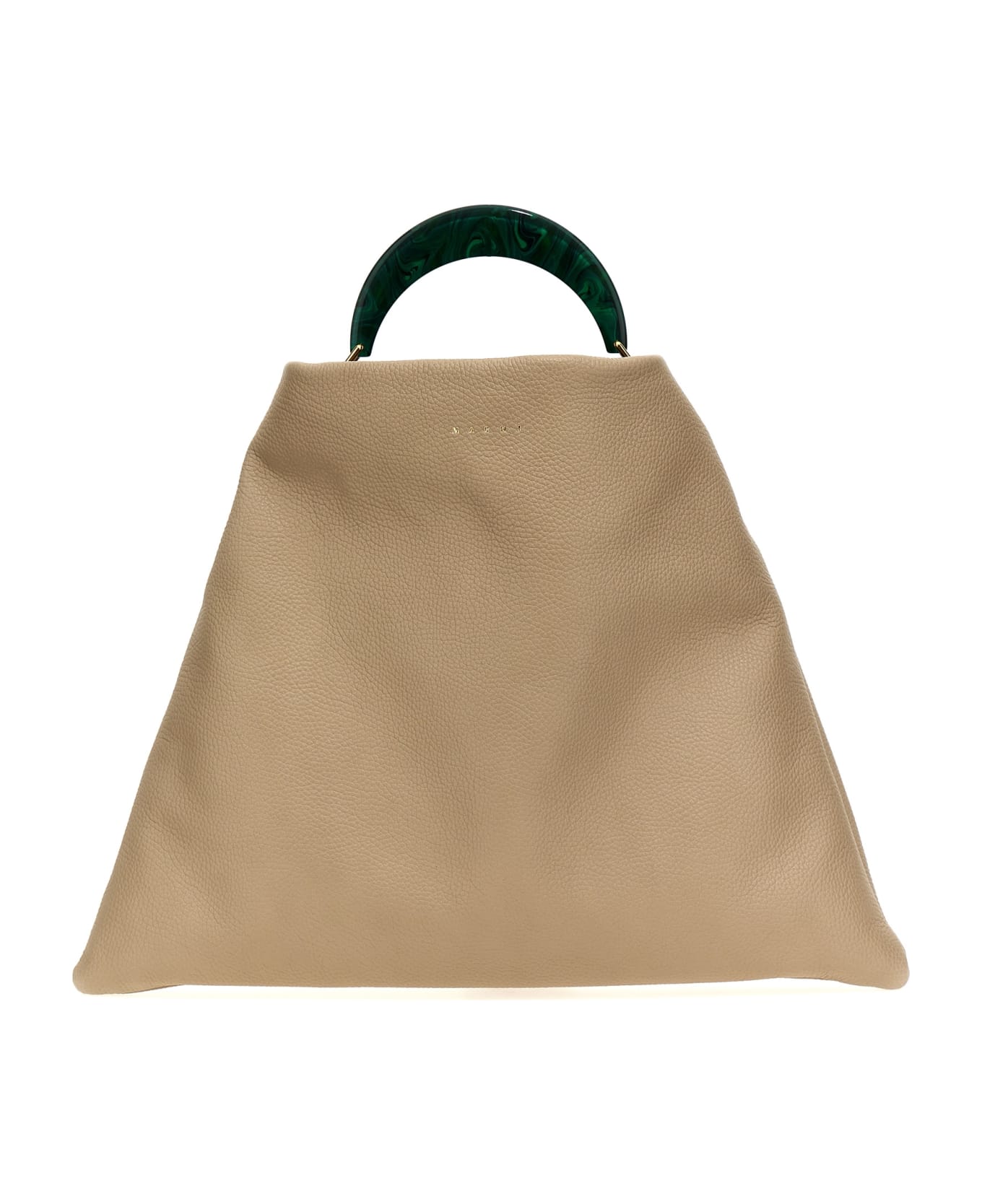 Marni 'venice Medium' Handbag - Beige トートバッグ
