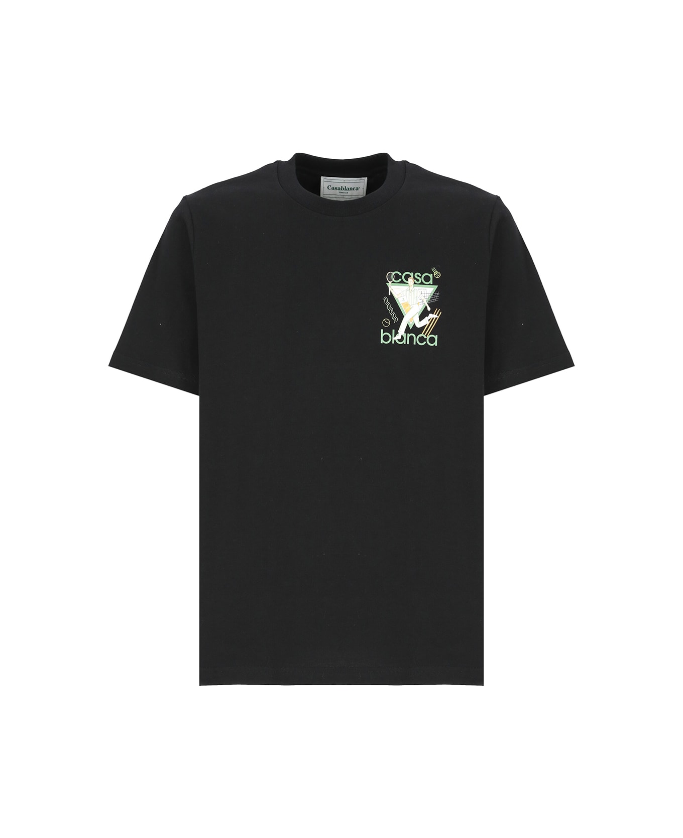 Casablanca Le Jeu Printed Unisex T-shirt - Black