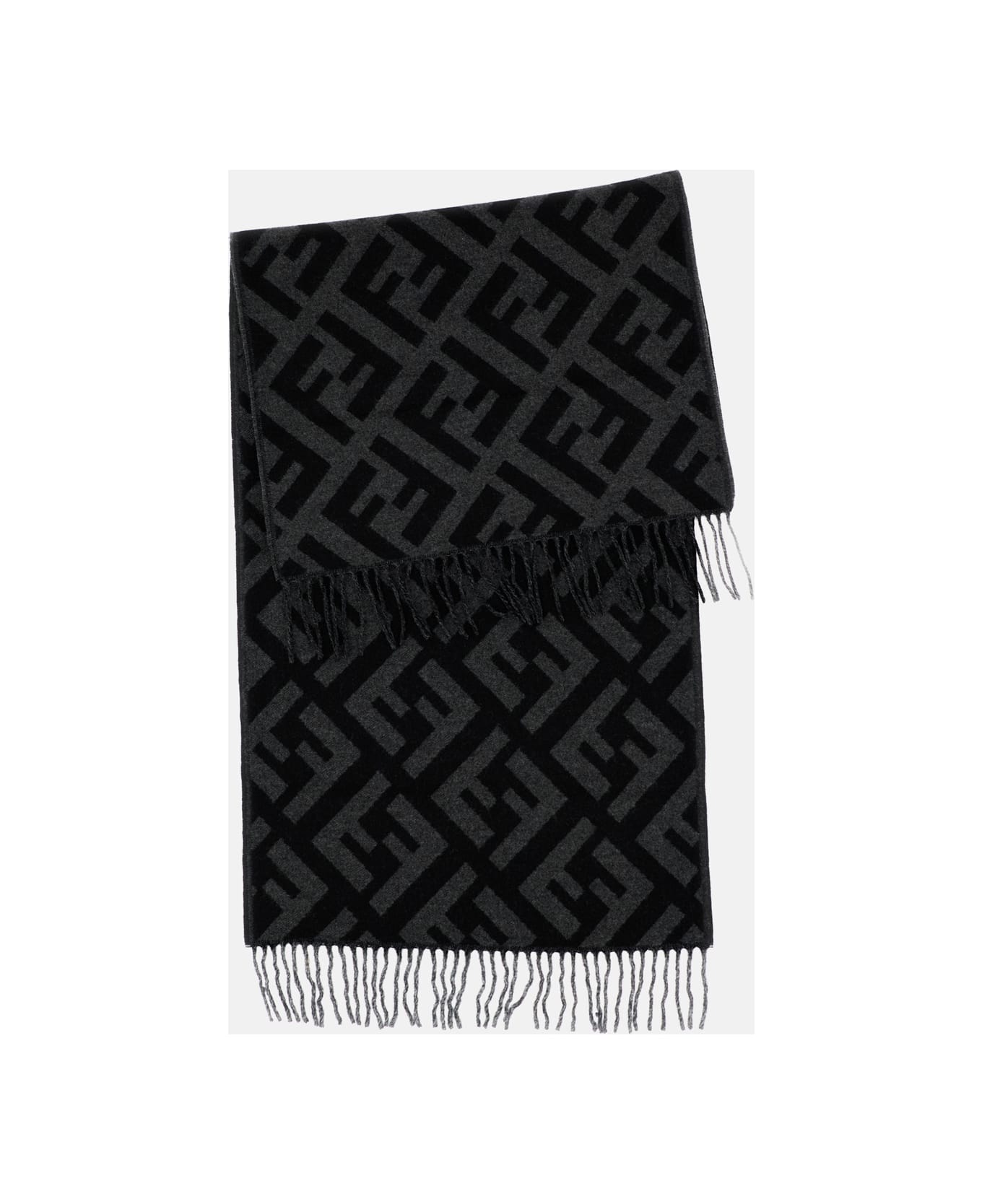 Fendi Wool Scarf - Black