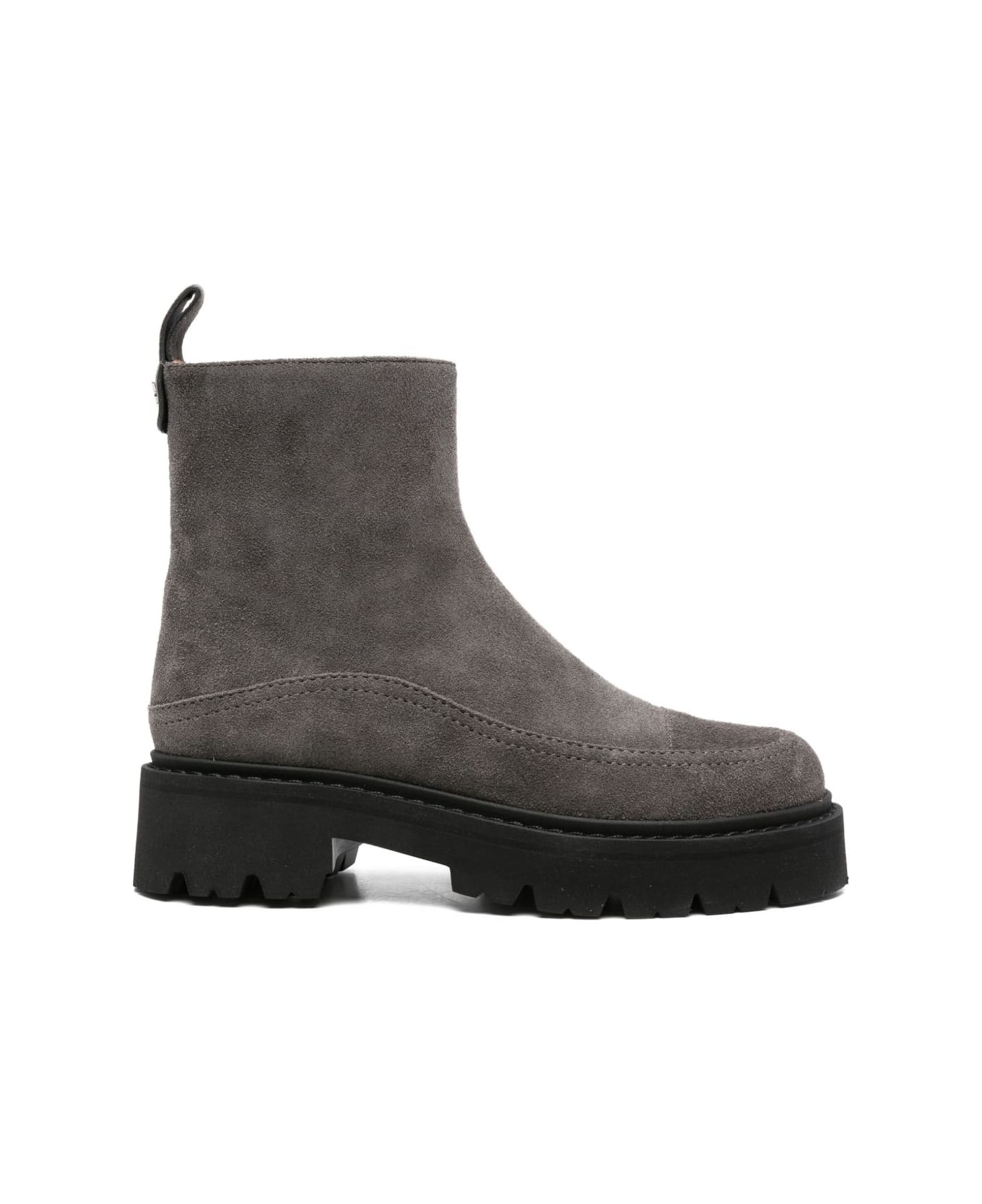 Emporio Armani Suede Leather Boots - Grey