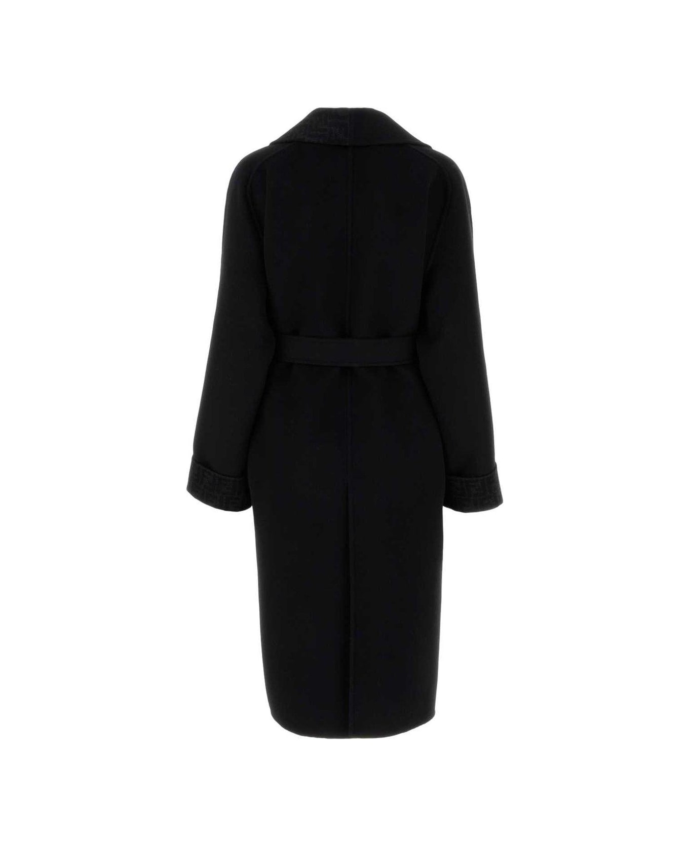 Fendi Robe-style Midi Coat - Black コート