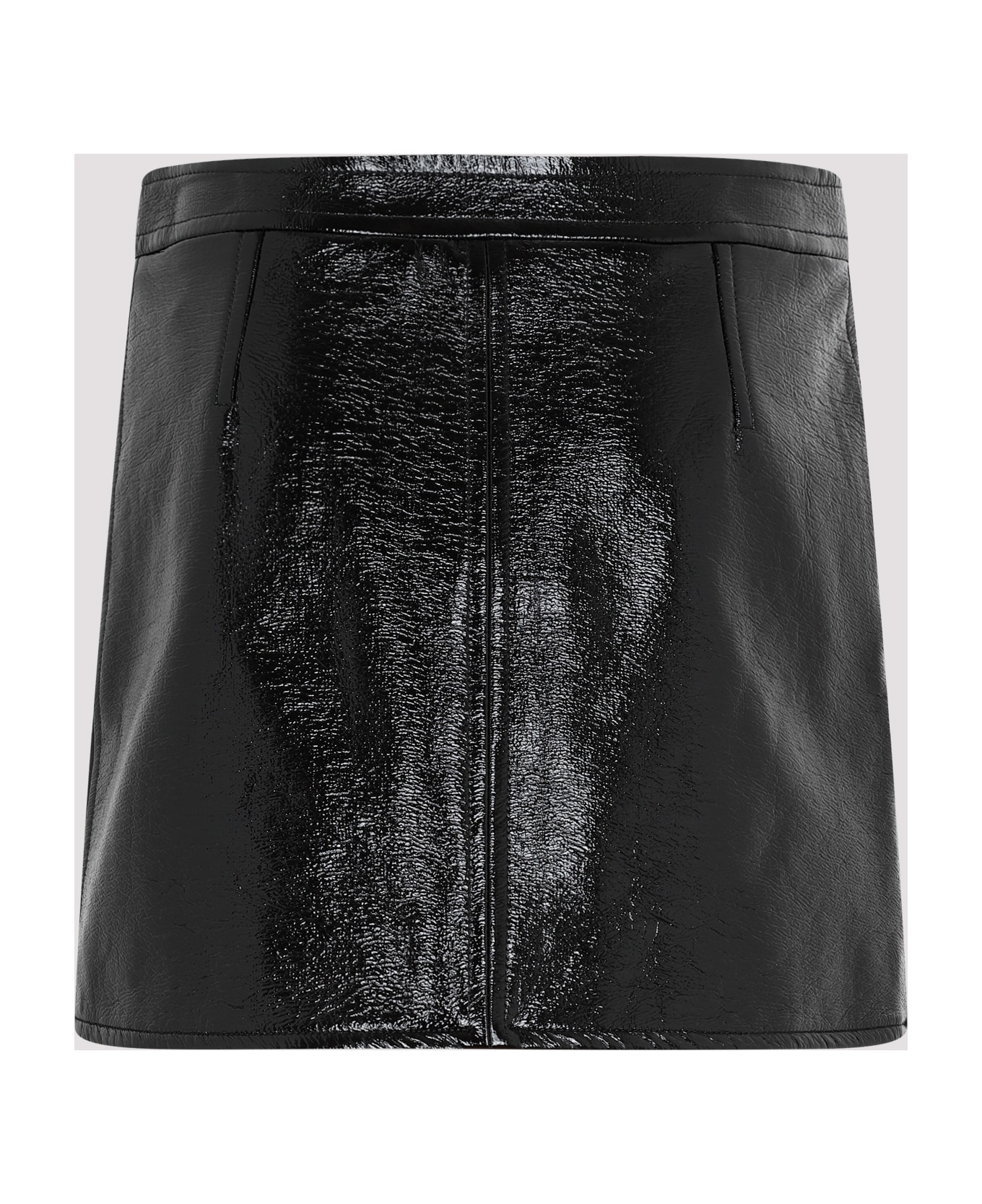 Courrèges Vinyl Mini Skirt - Black