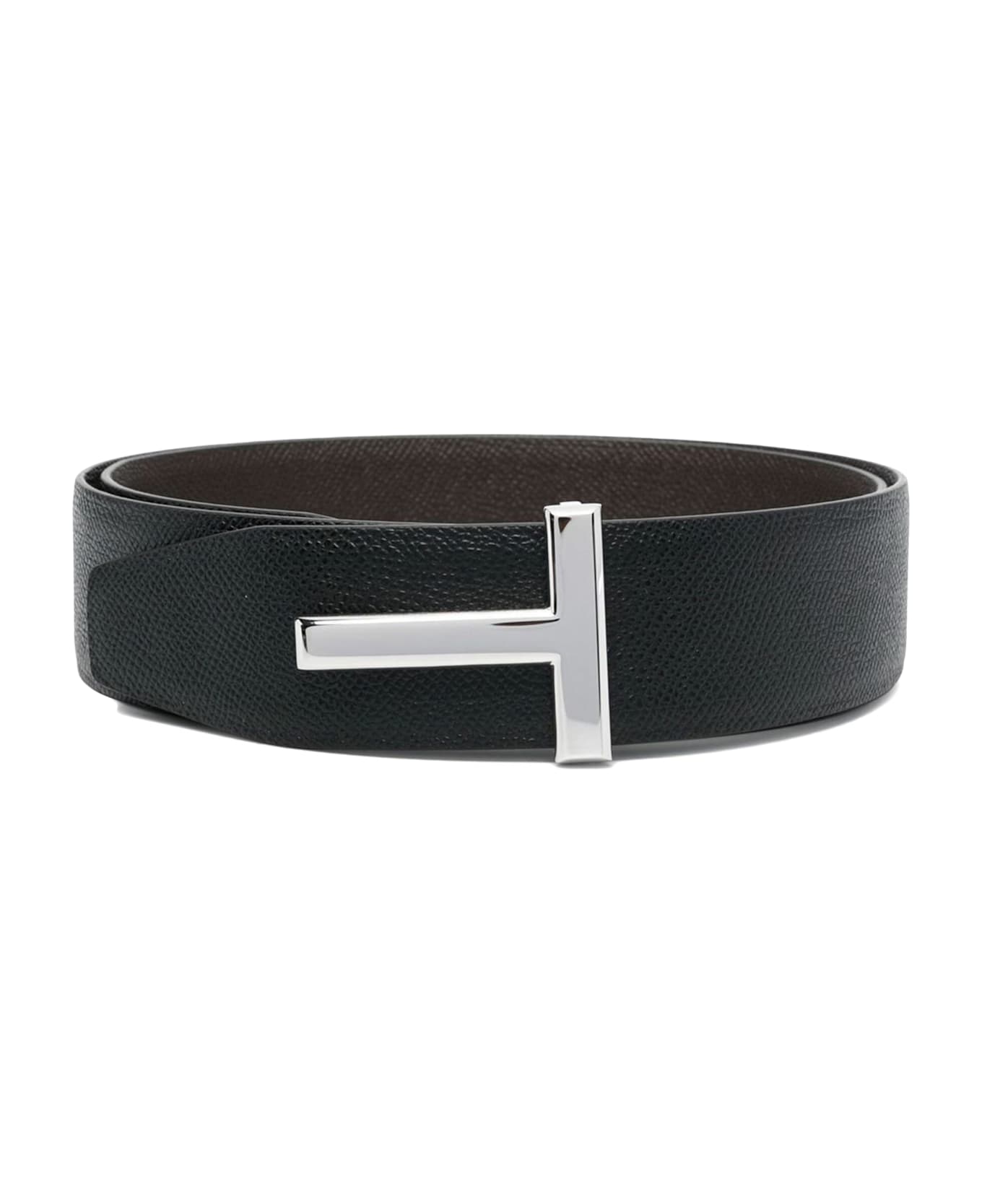 Tom Ford T Logo Buckle Belt - Brown