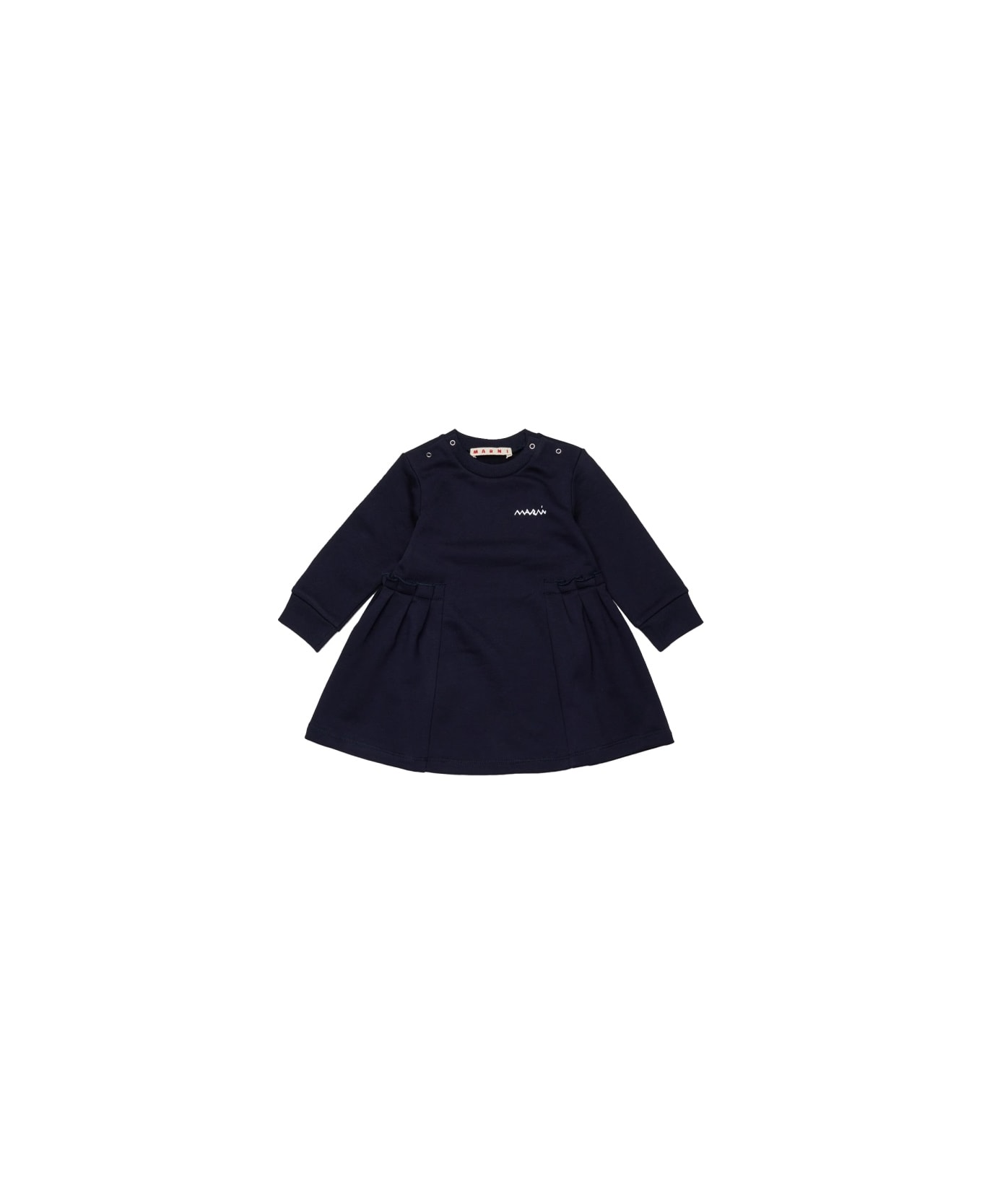 Marni Dress With Logo - BLUE