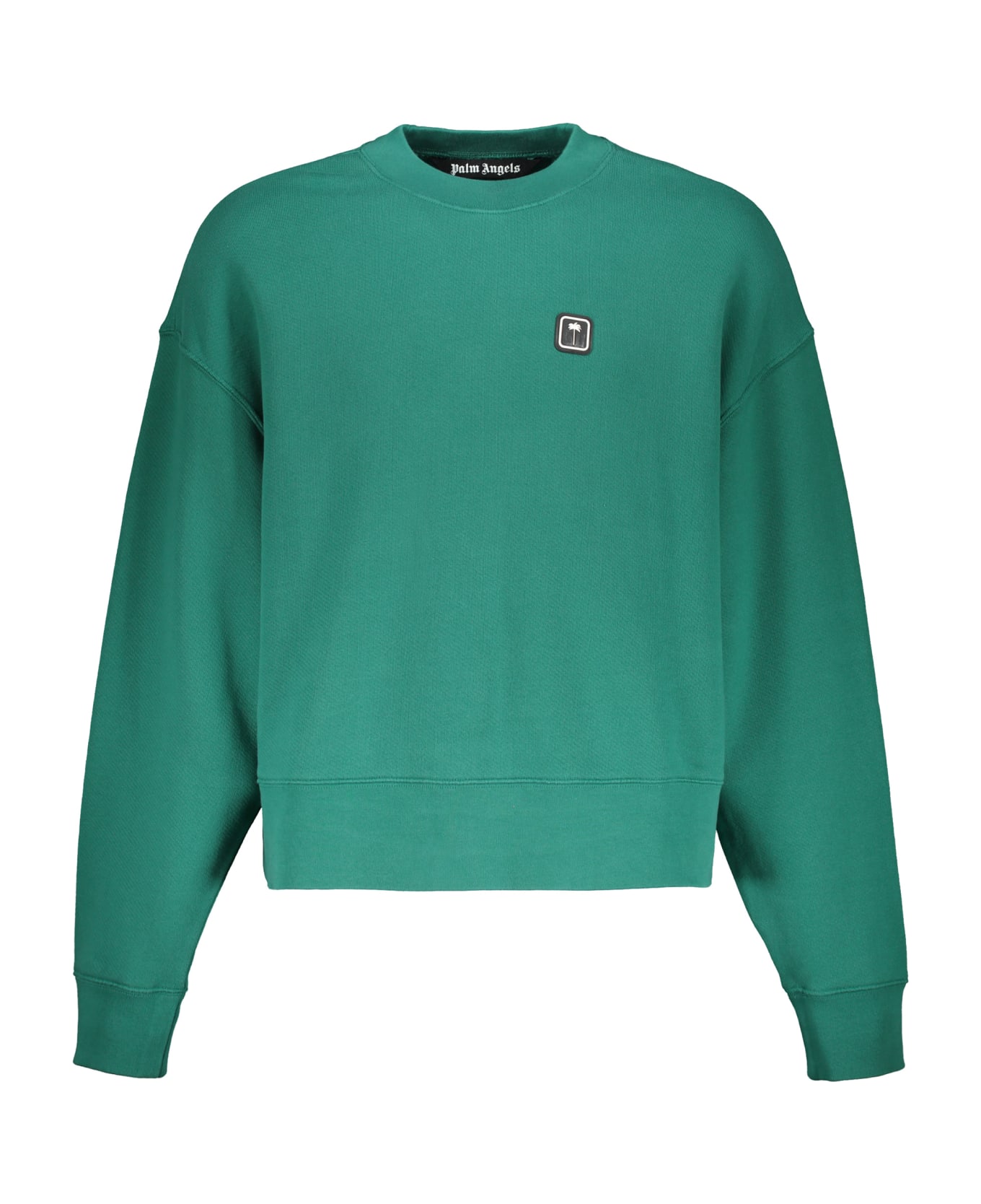 Palm Angels Cotton Sweatshirt - green フリース