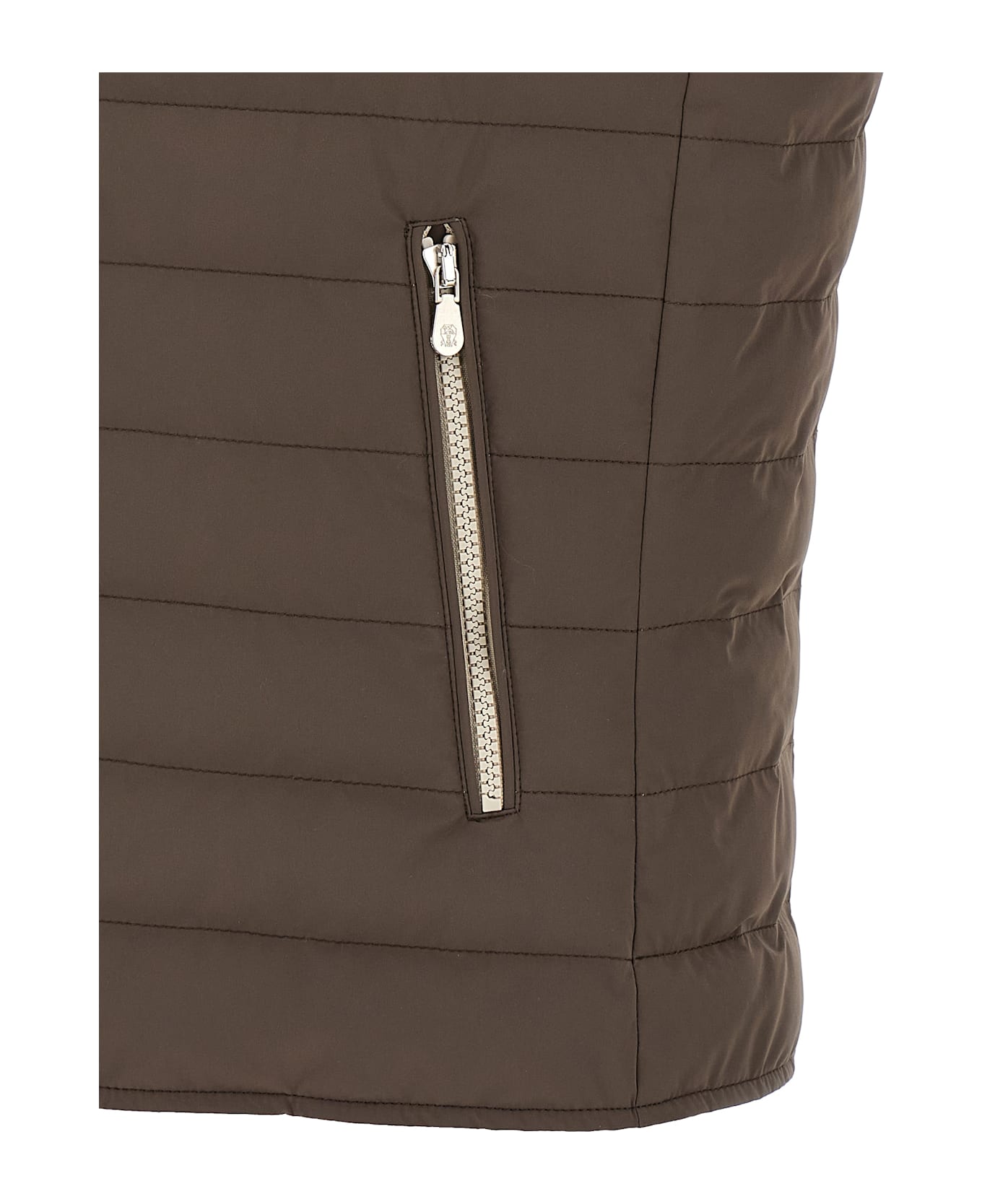 Brunello Cucinelli Quilted Vest - Brown