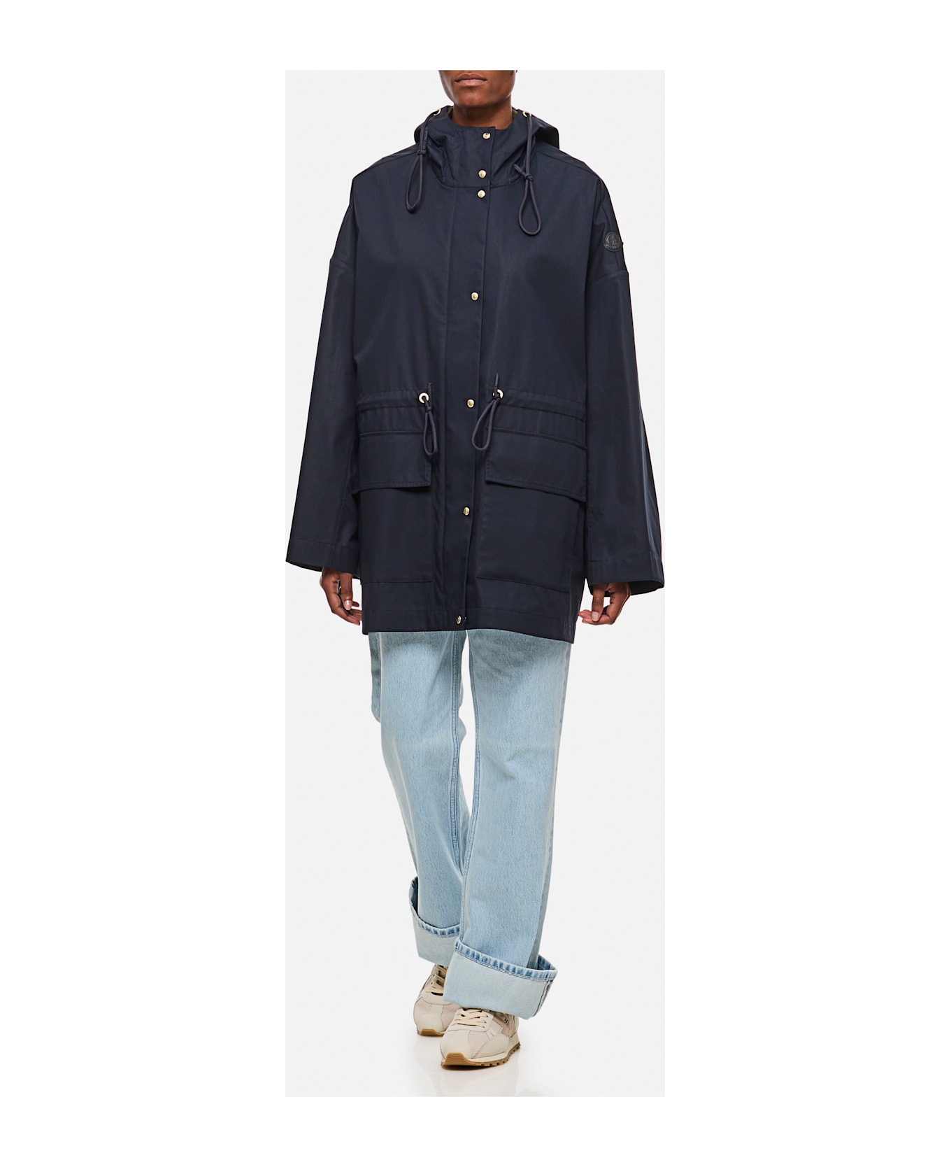 Moncler Short Parka - Blue