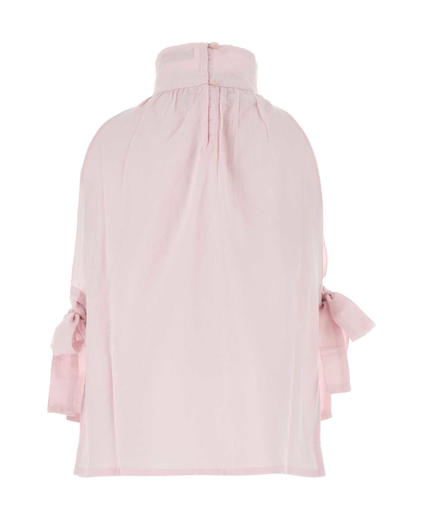 Gimaguas Pastel Pink Cotton Reta Top - PINK