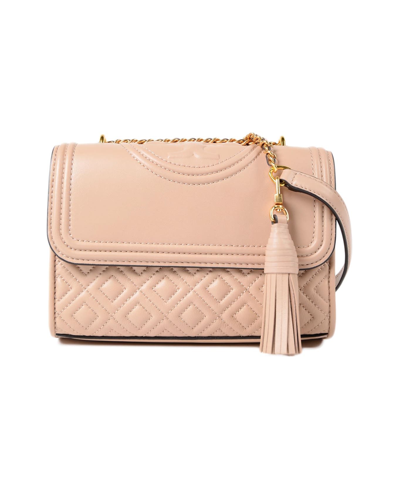 Tory Burch Fleming Matte Shoulder Bag - New Mink