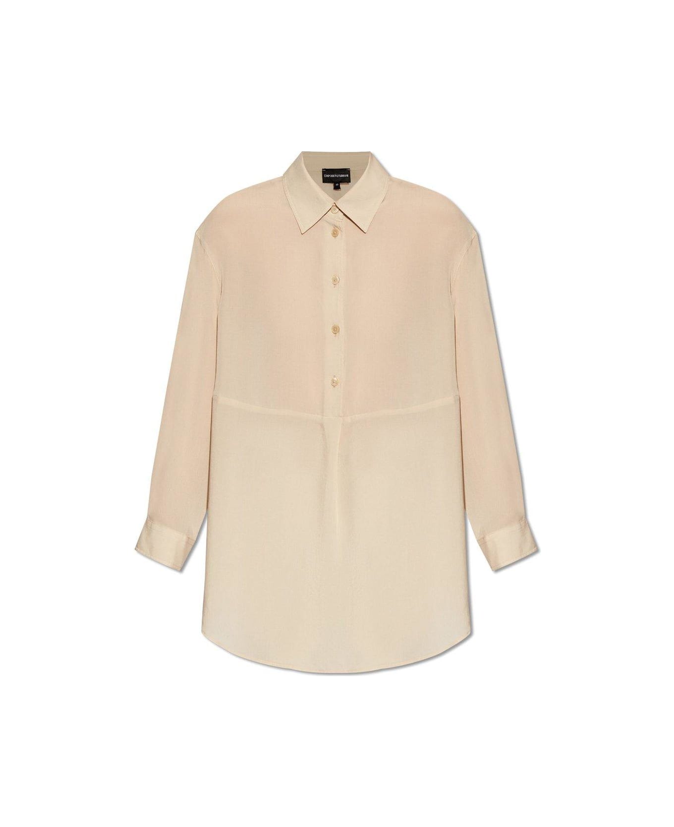 Emporio Armani Relaxed Fitting Top - Beige