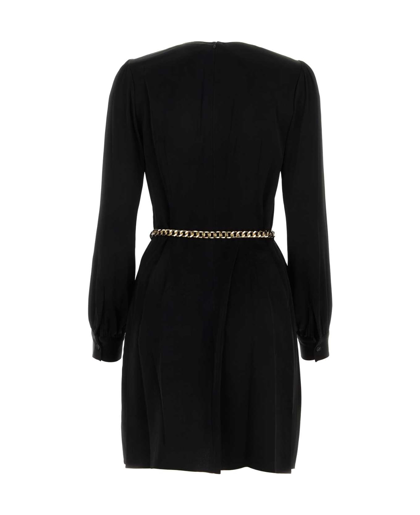 Michael Kors Black Jacquard Mini Dress - BLACK ワンピース＆ドレス