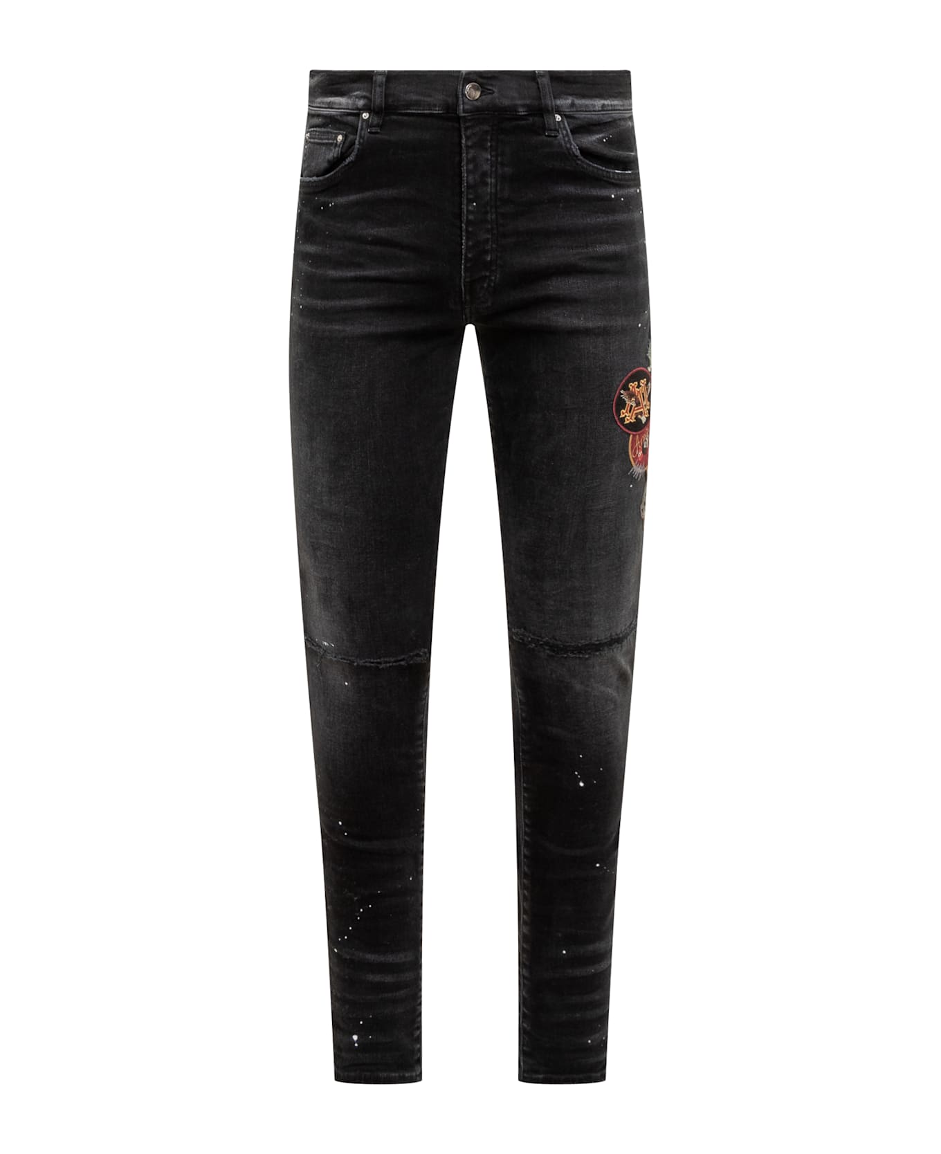 AMIRI Vintage Patch Skinny Jeans - Black