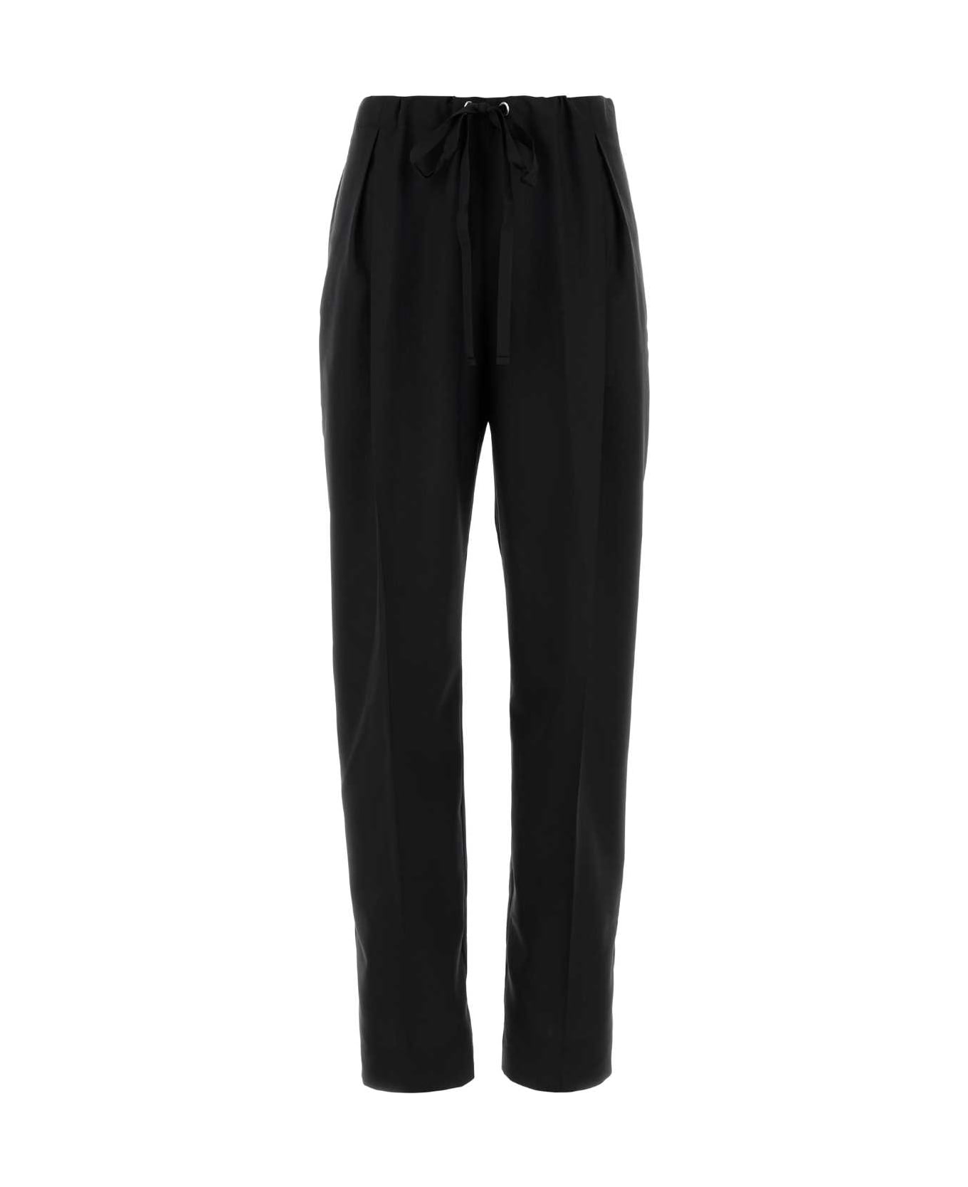 Khaite Black Wool Pant - BLACK