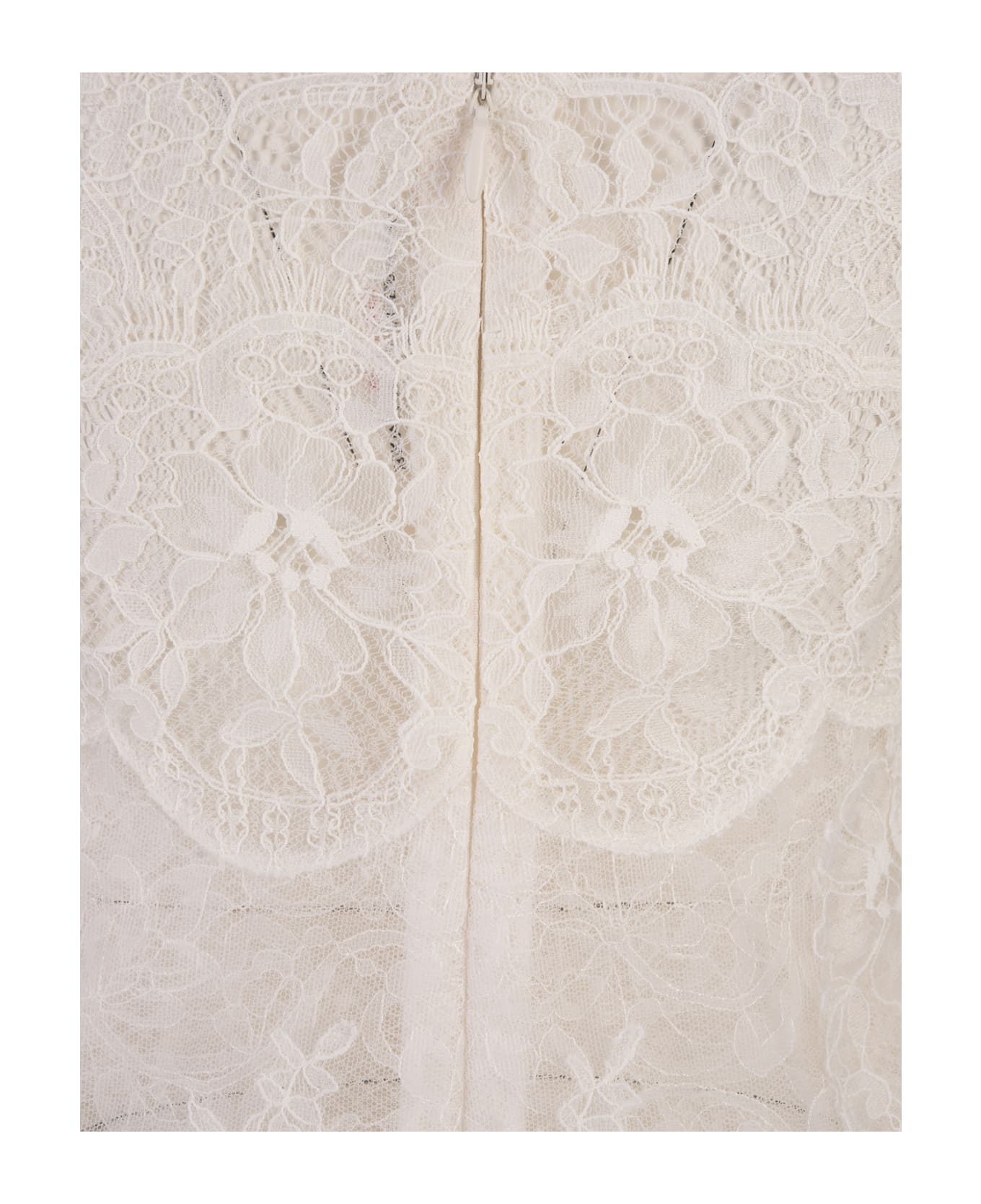 Ermanno Scervino All-over White Lace Lingerie Dress - White