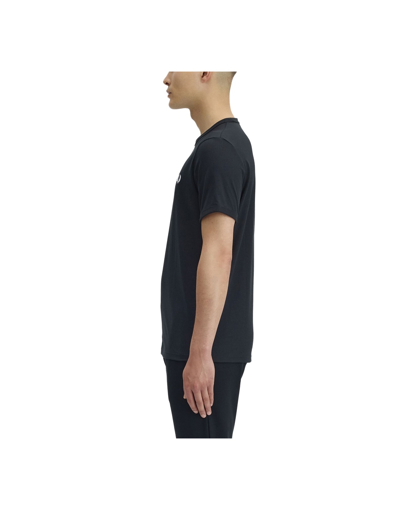 Fred Perry T-shirt With Logo - BLACK