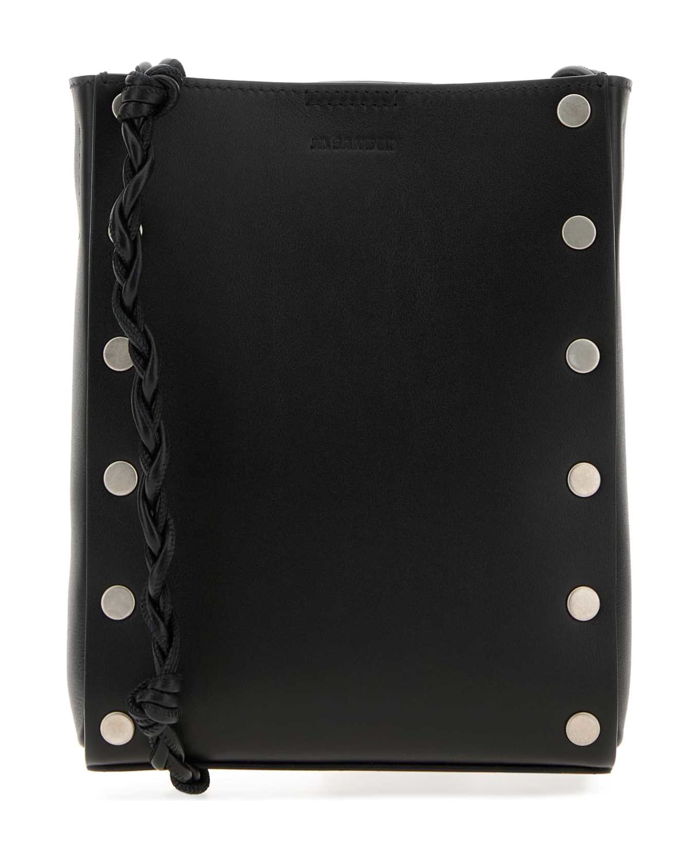 Jil Sander Black Leather Tangle Crossbody Bag - 001