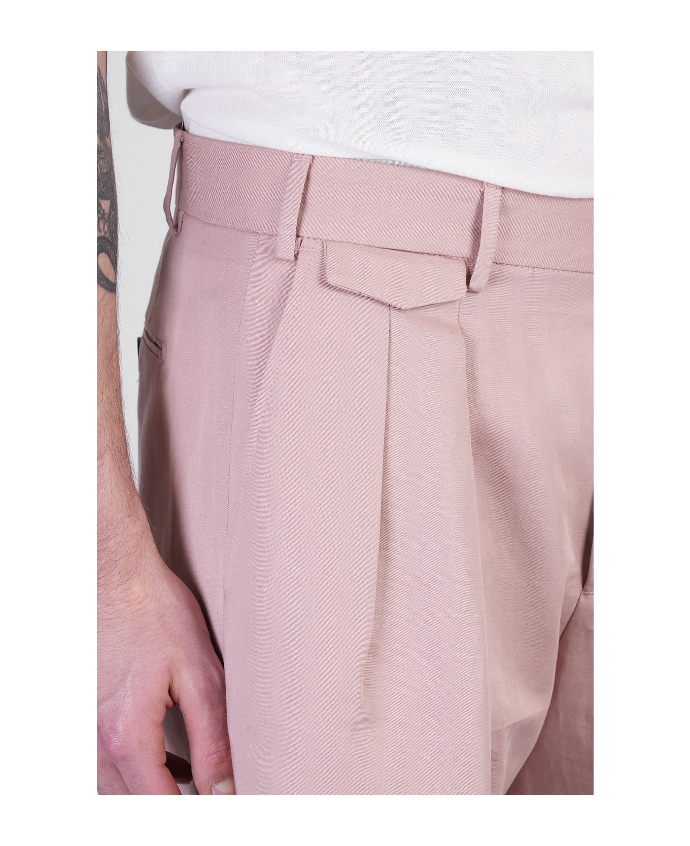 Briglia 1949 Bedfords Shorts In Rose-pink Cotton - rose-pink
