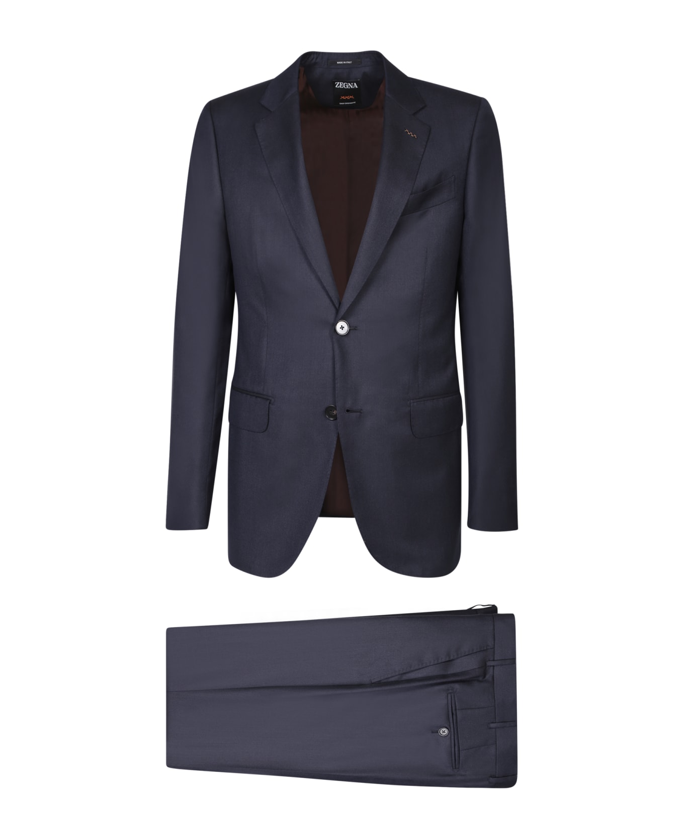 Zegna Blue Cashmere Suit - Blue