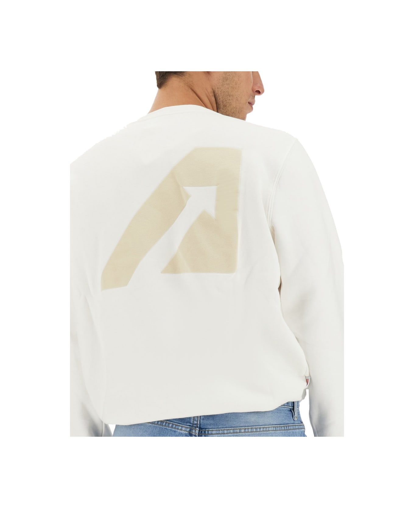 Autry Sweatshirt With Logo - WHITE