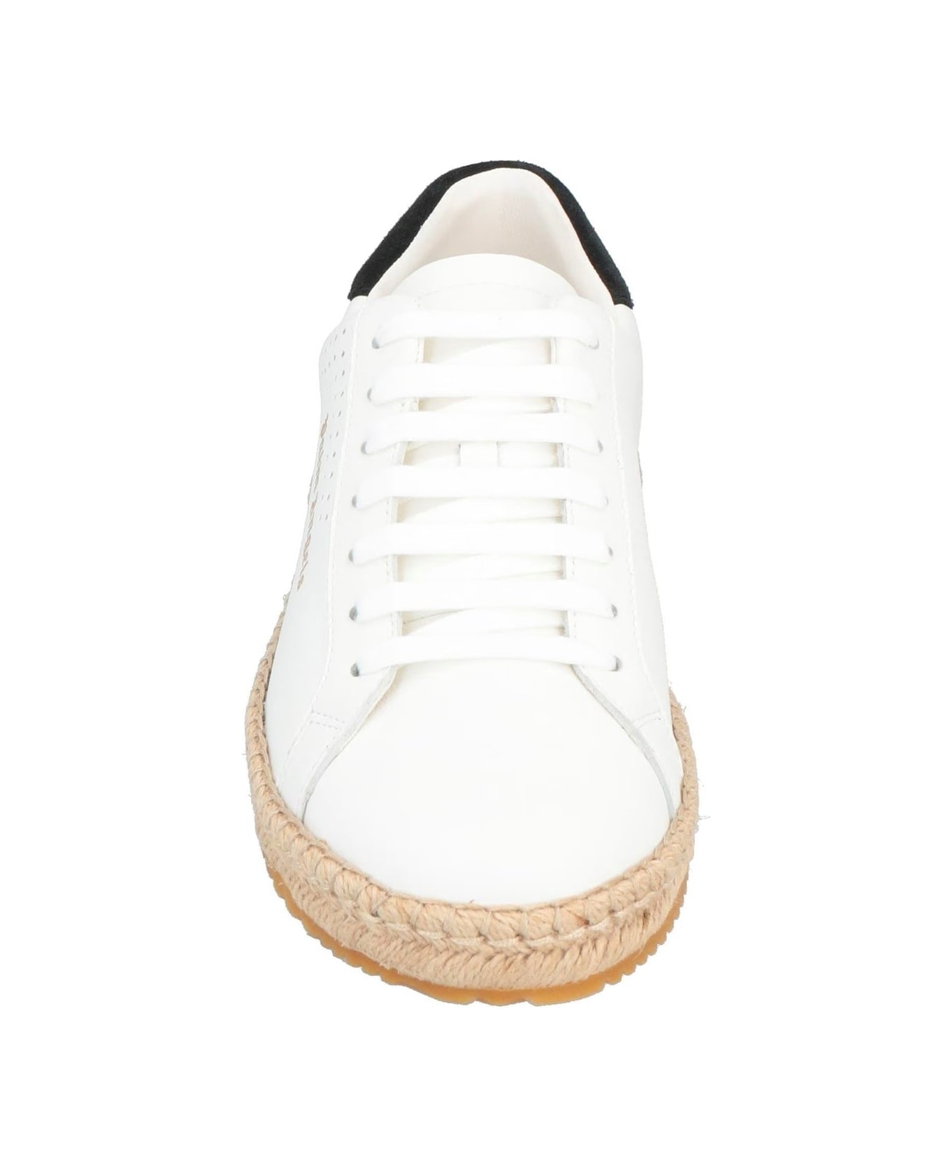 Palm Angels Leather Logo Sneakers - White