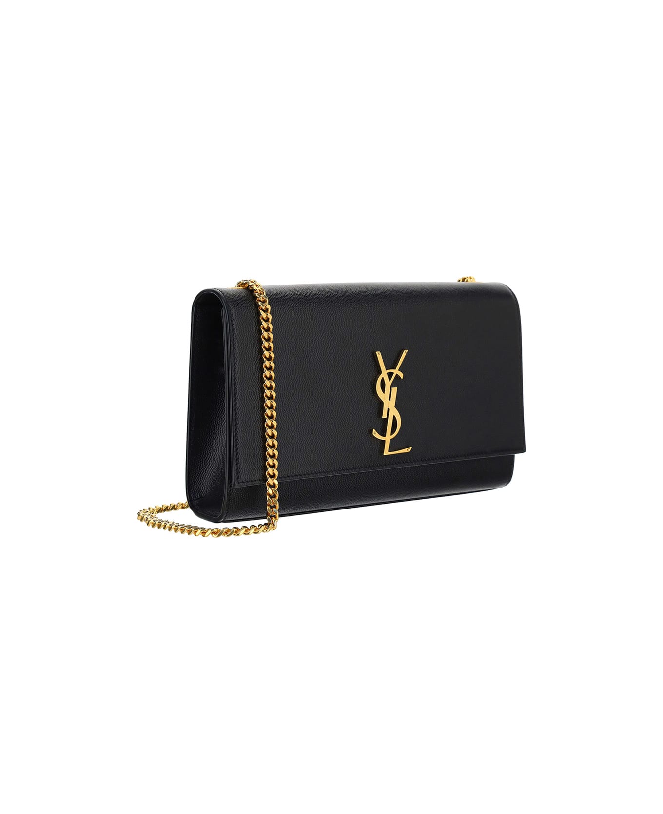 Saint Laurent Monogram Shoulder Bag - BLACK