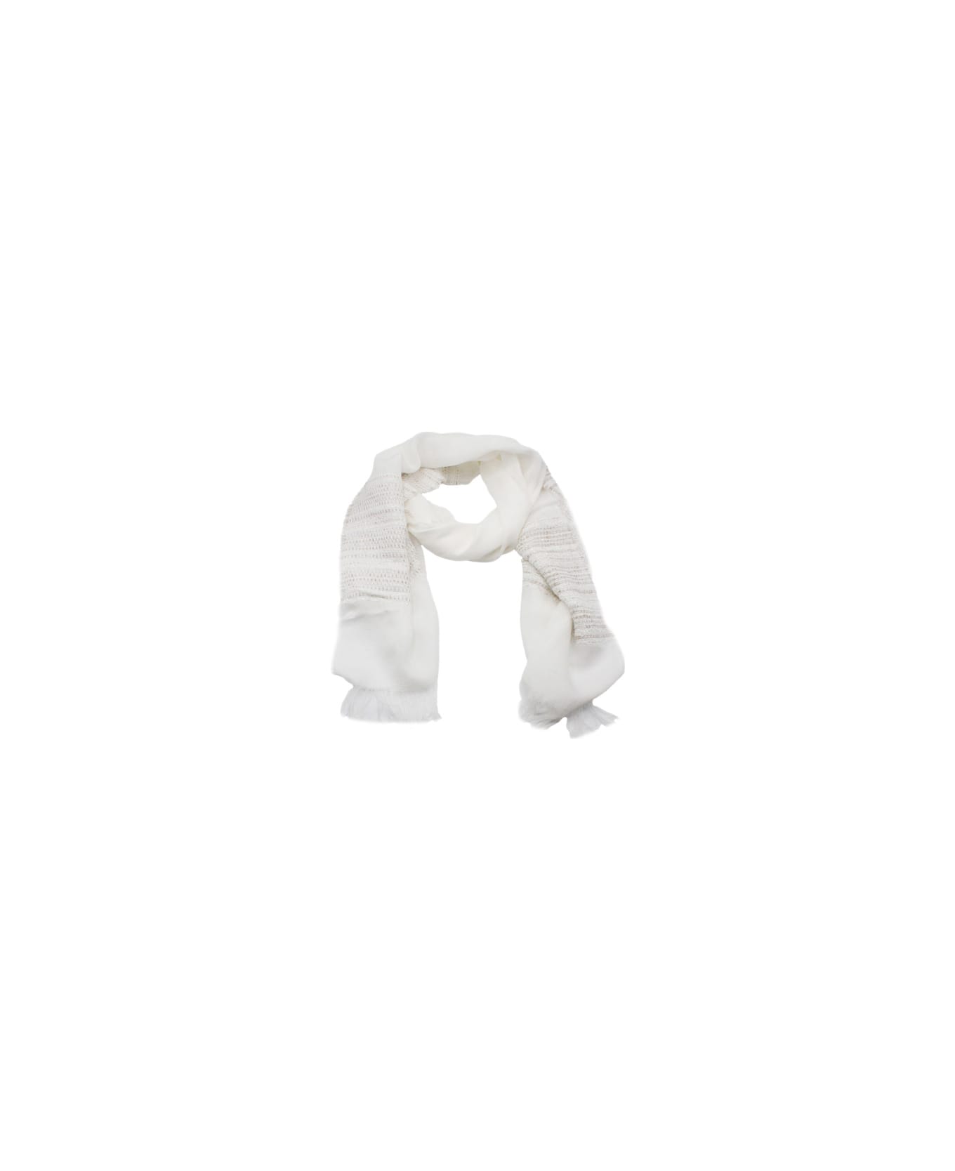 Lorena Antoniazzi Scarf - White
