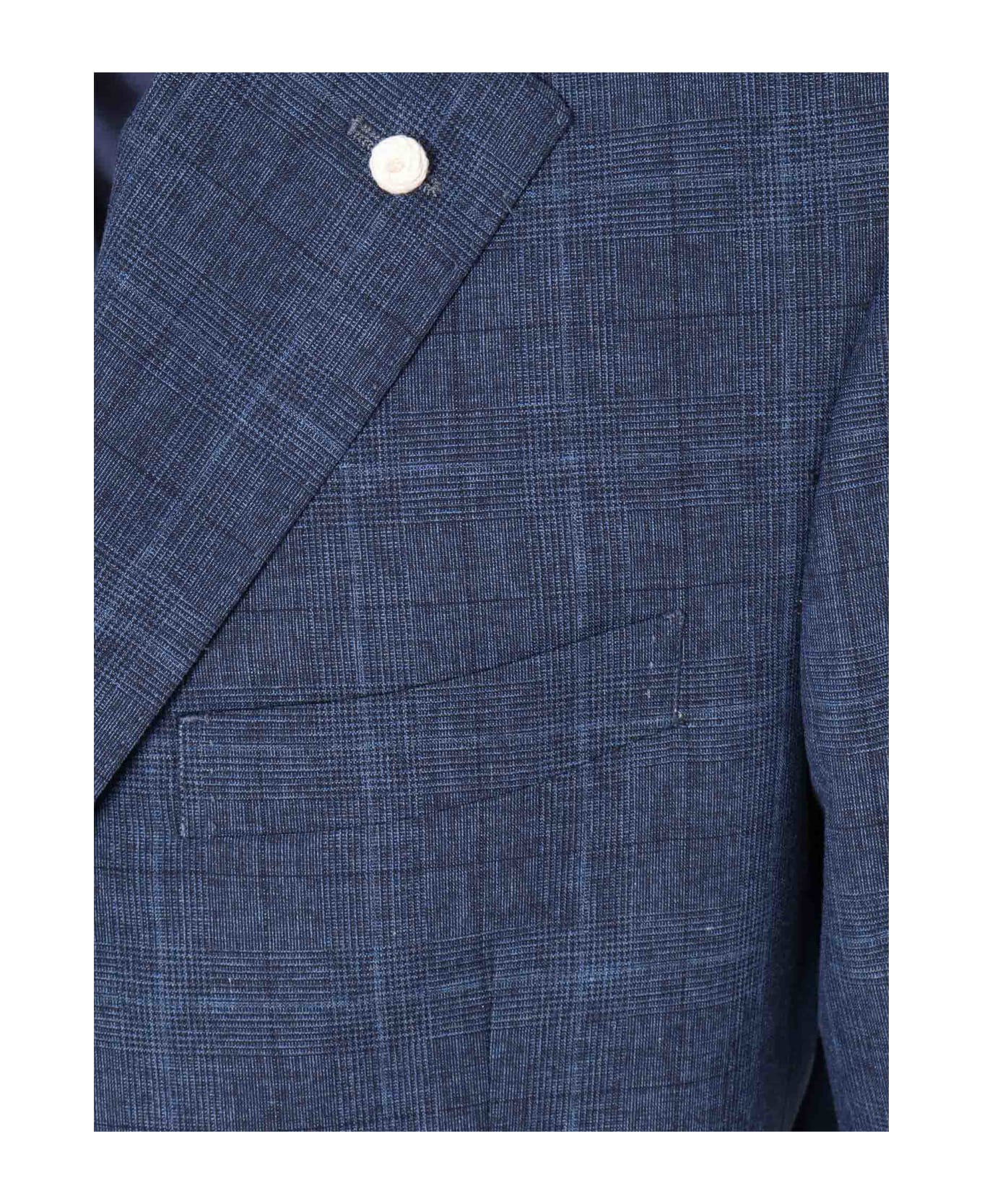Luigi Bianchi Mantova Blue Pinstripe Suit - BLUE