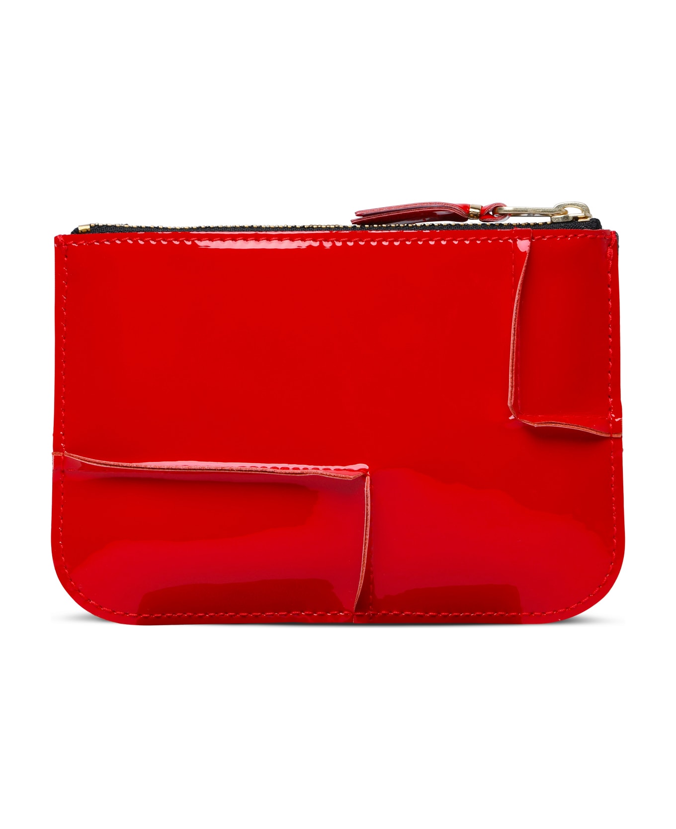 Comme des Garçons Wallet 'medley' Red Leather Card Holder - Red 財布