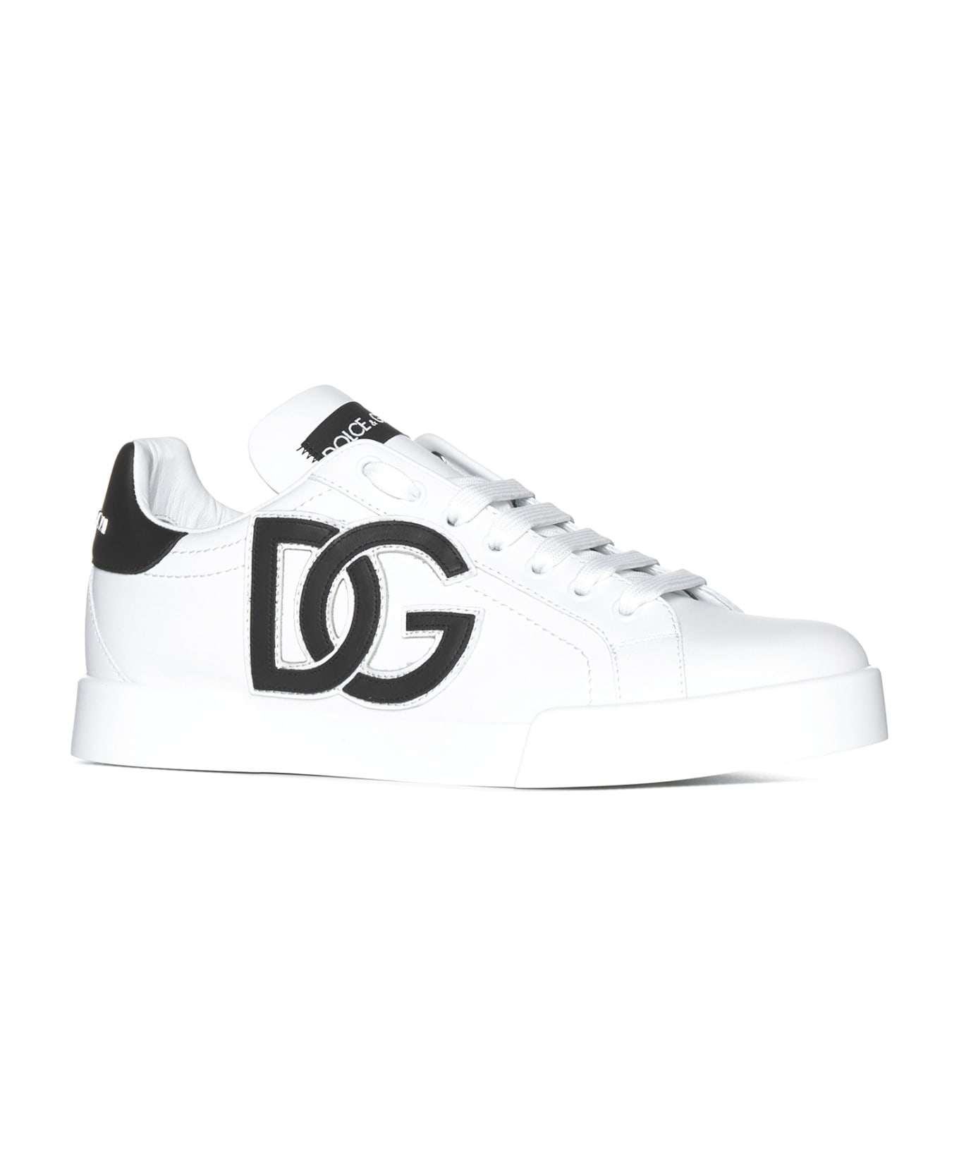 Dolce & Gabbana Portofino Sneakers - Bianco/nero