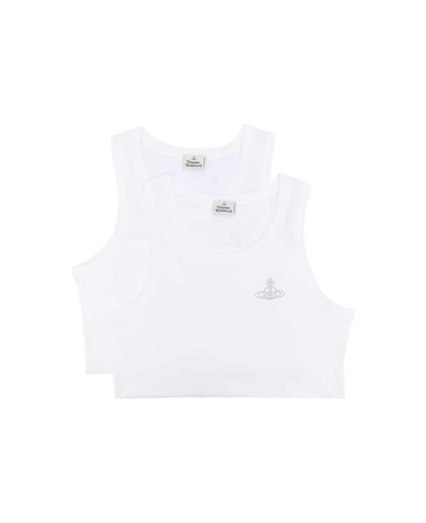 Vivienne Westwood Two Pack Vest - White タンクトップ