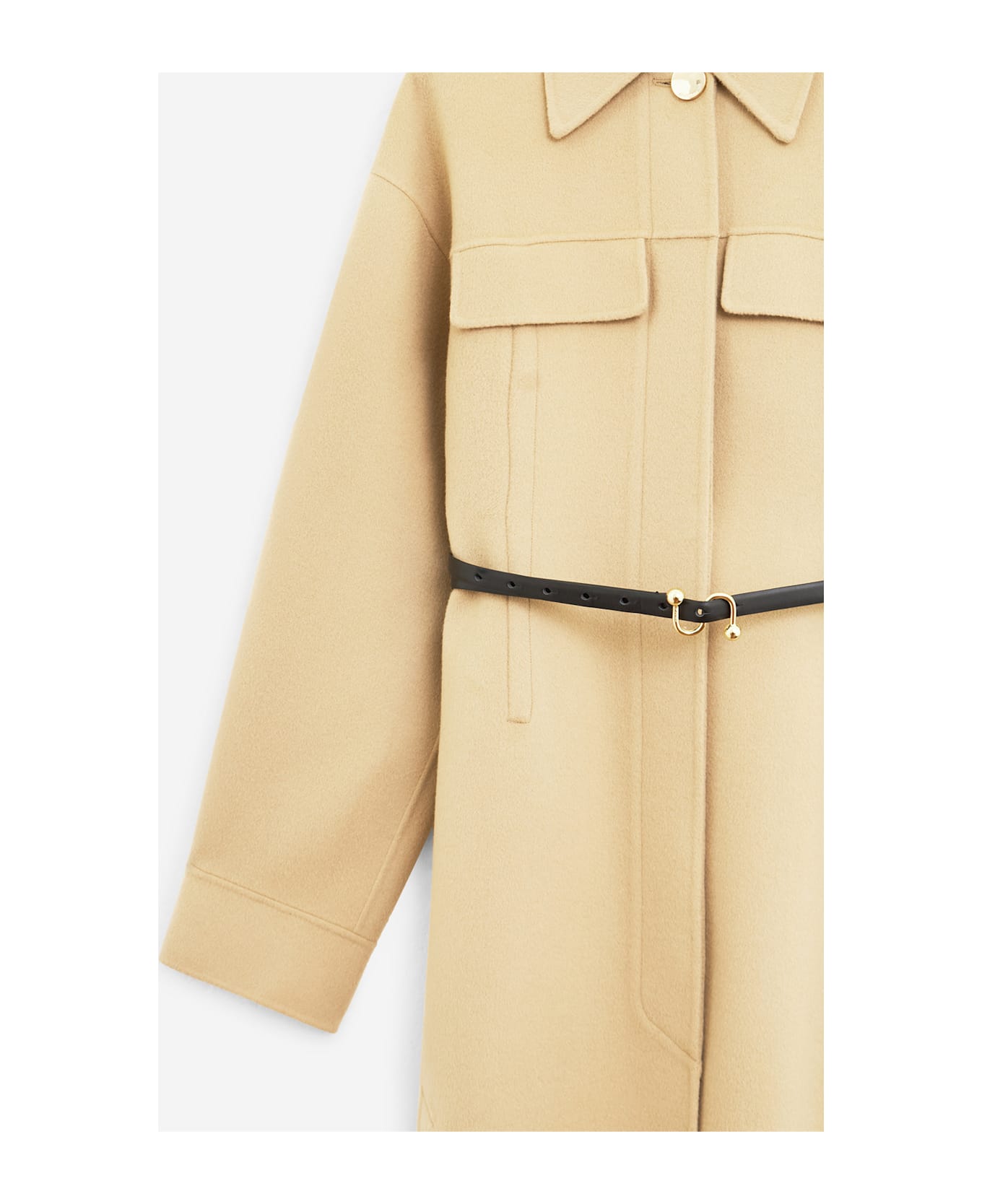 SportMax Olio Coat - BEIGE