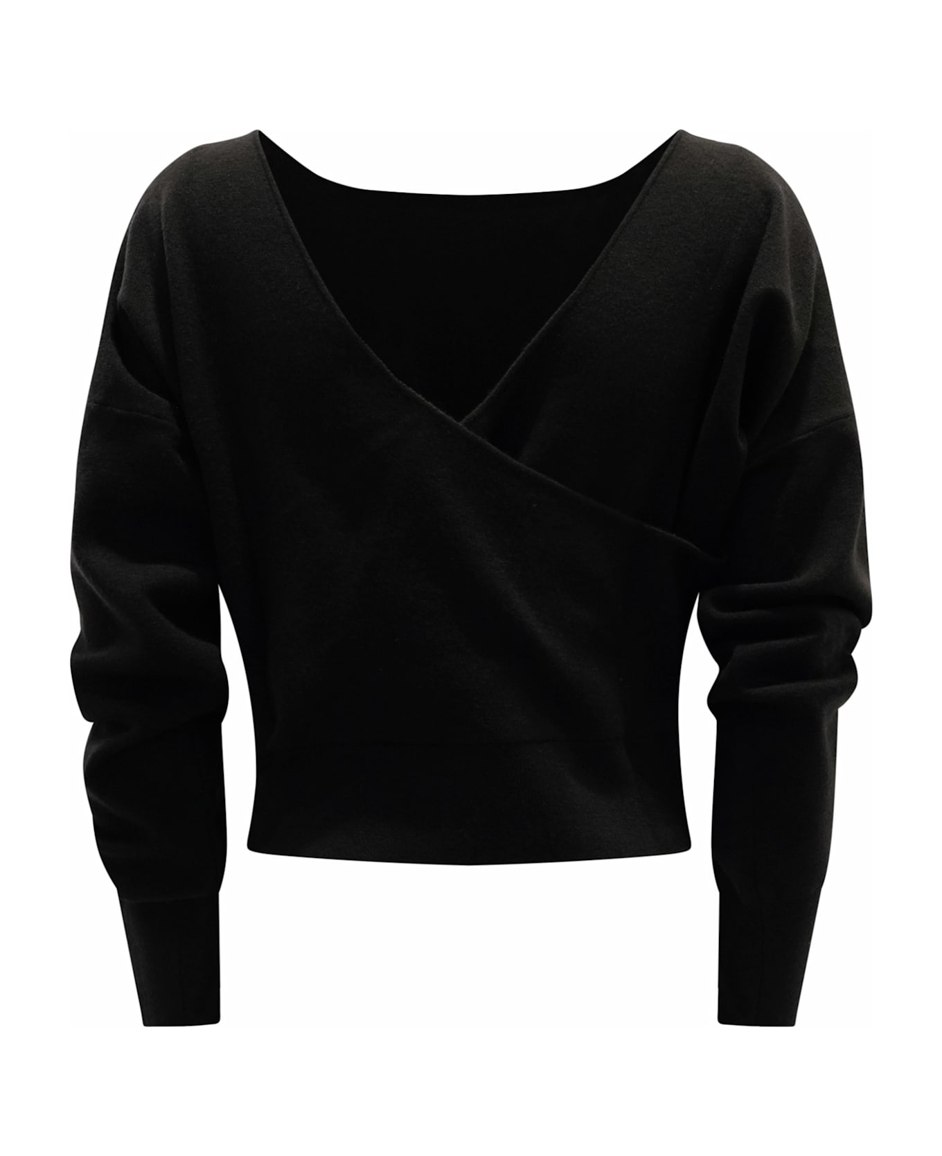 Parosh Lime24 Black Sweater - BLACK