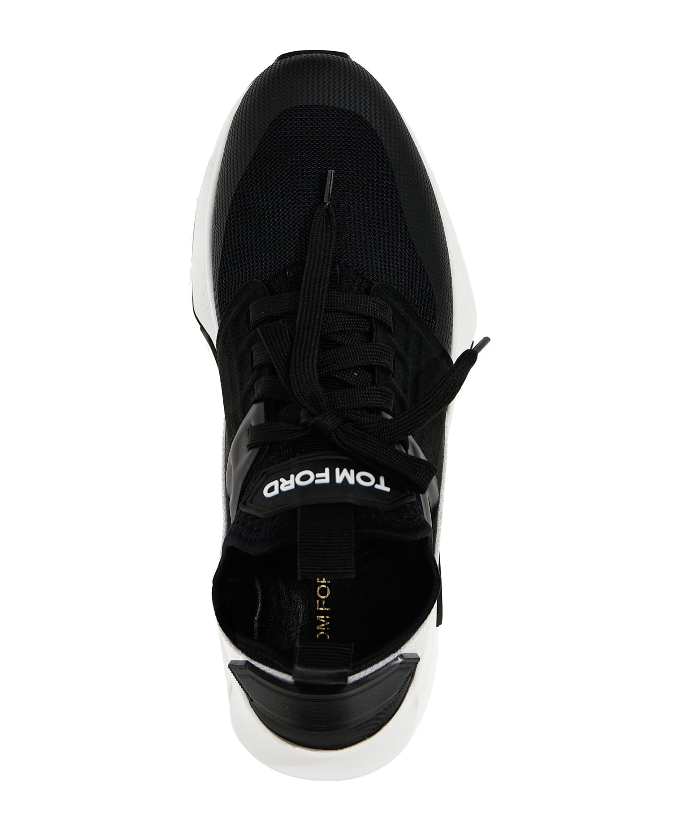 Tom Ford Logo Techno Sneakers - White/Black