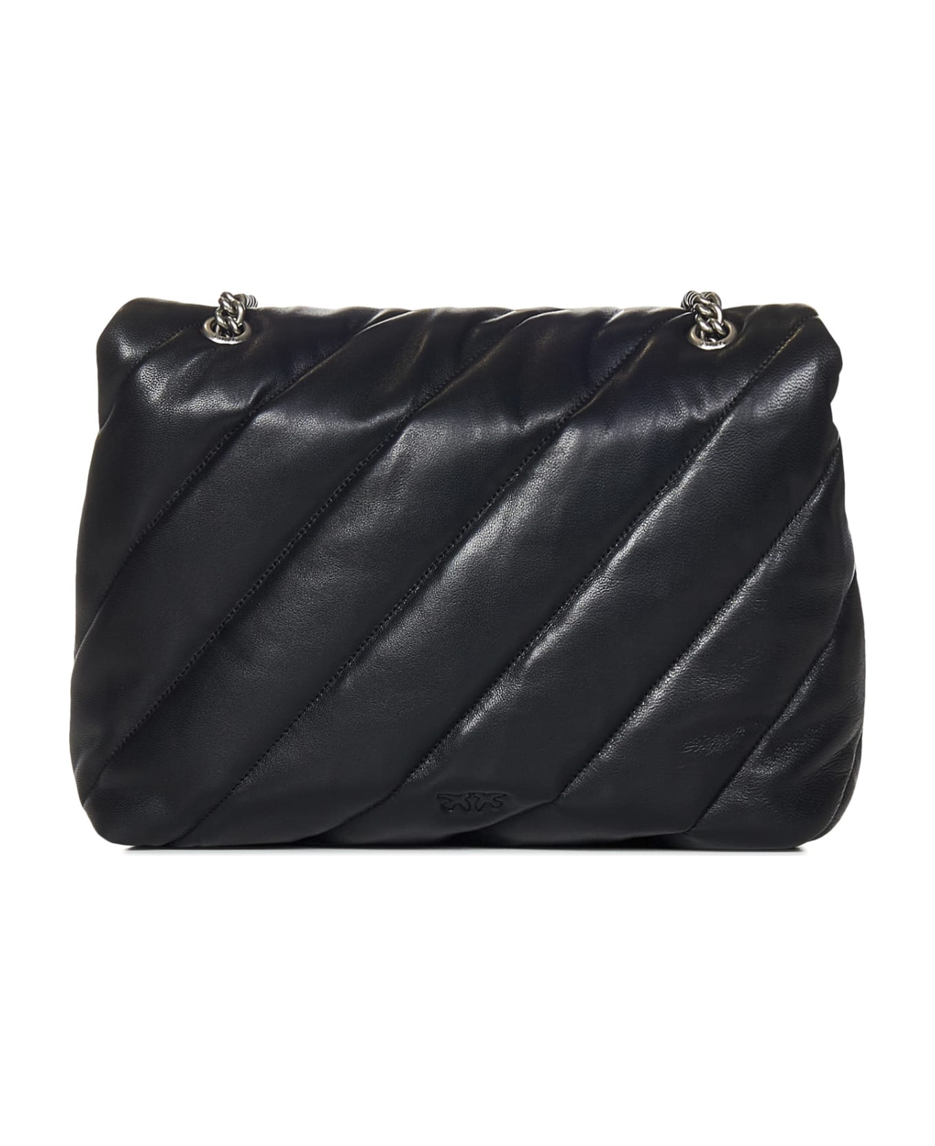 Pinko Big Love Bag Puff Maxi Quilt Shoulder Bag - Black