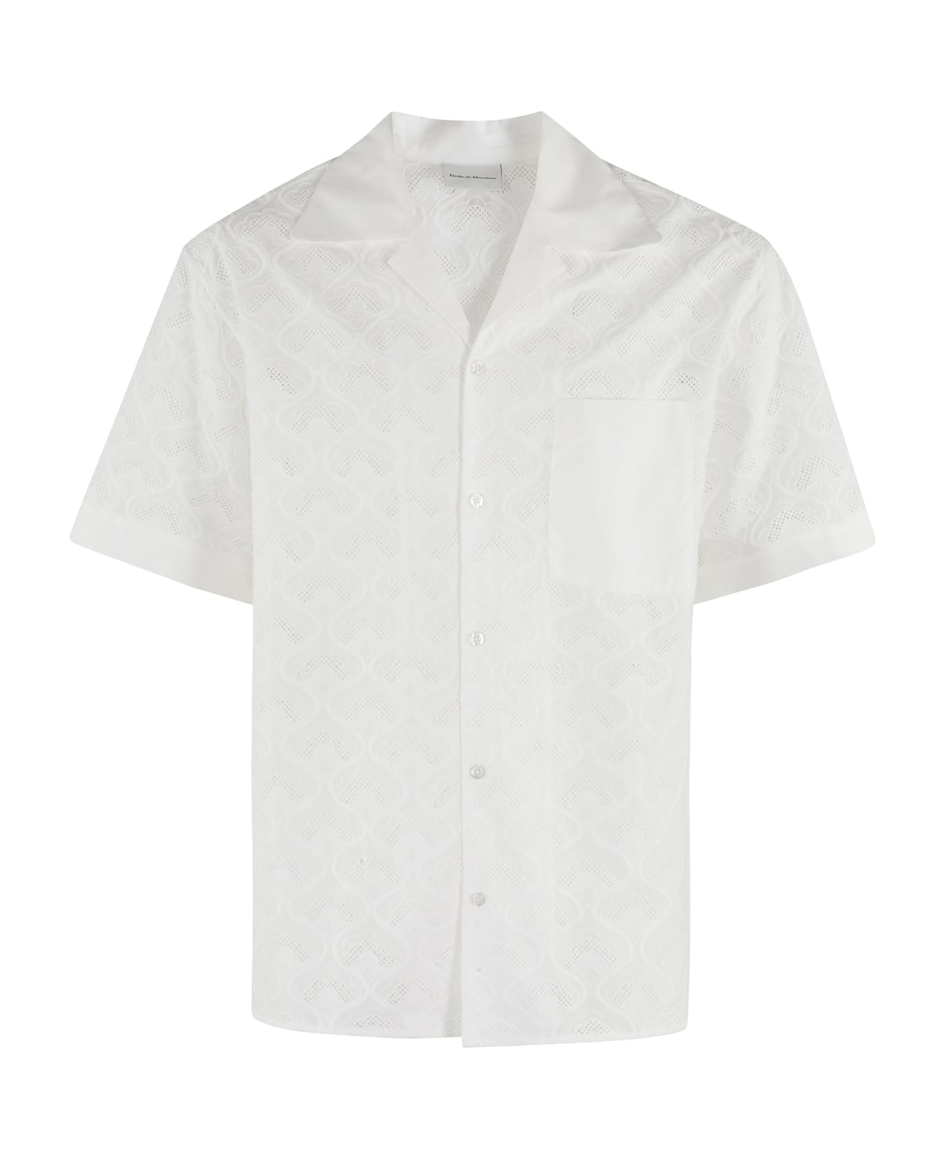 Drôle de Monsieur La Chemise Brodee Tapisserie - White