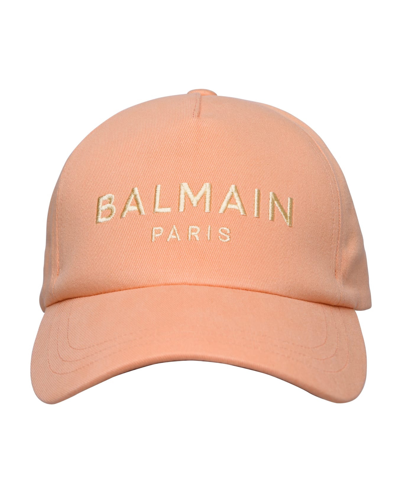 Balmain Logo Embroidered Baseball Cap - Orange