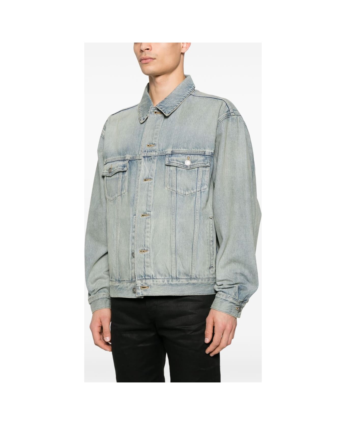 Saint Laurent Denim Trucker Jacket - Blue