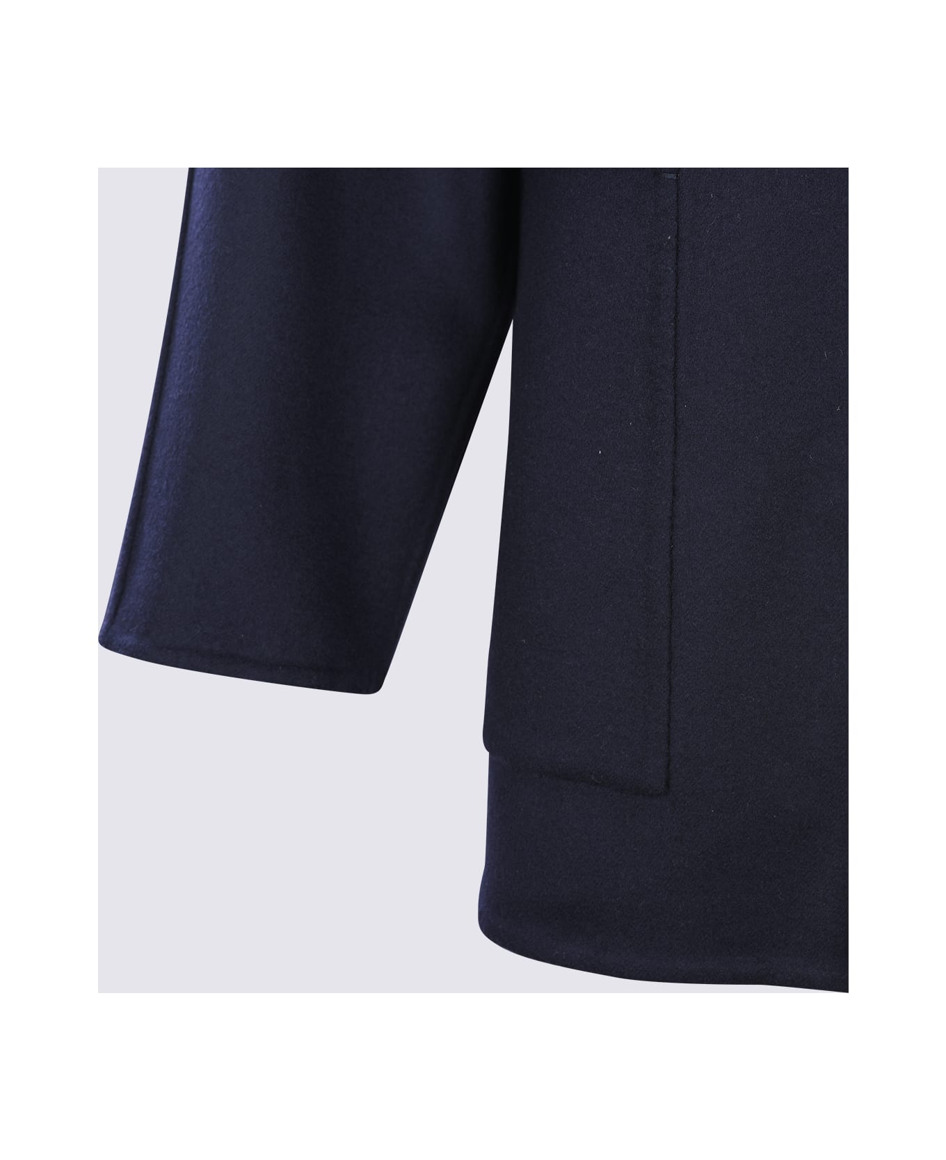 Bottega Veneta Navy Wool Coat - NAVY