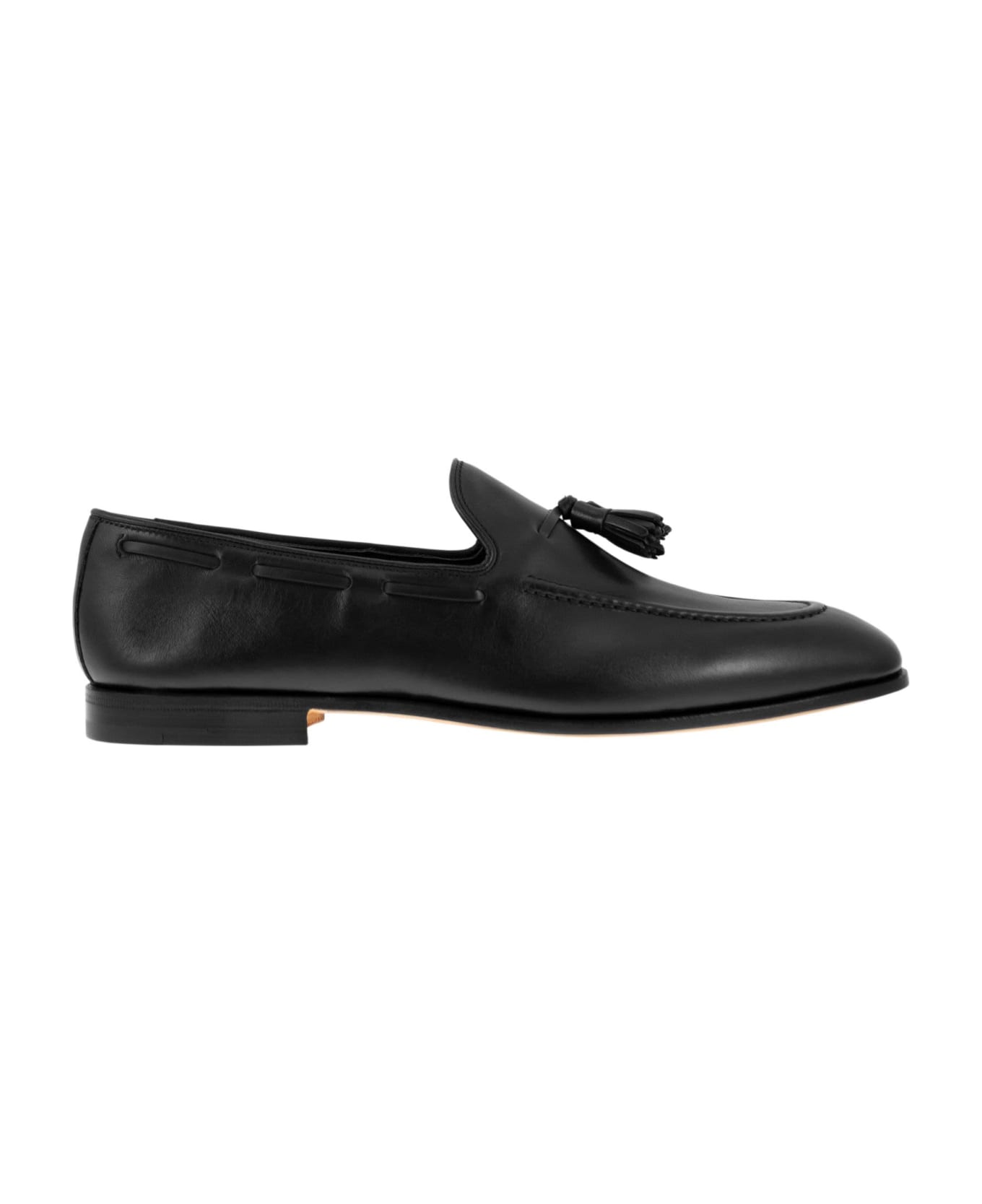 Church's Brushed Calf Leather Loafer - Black