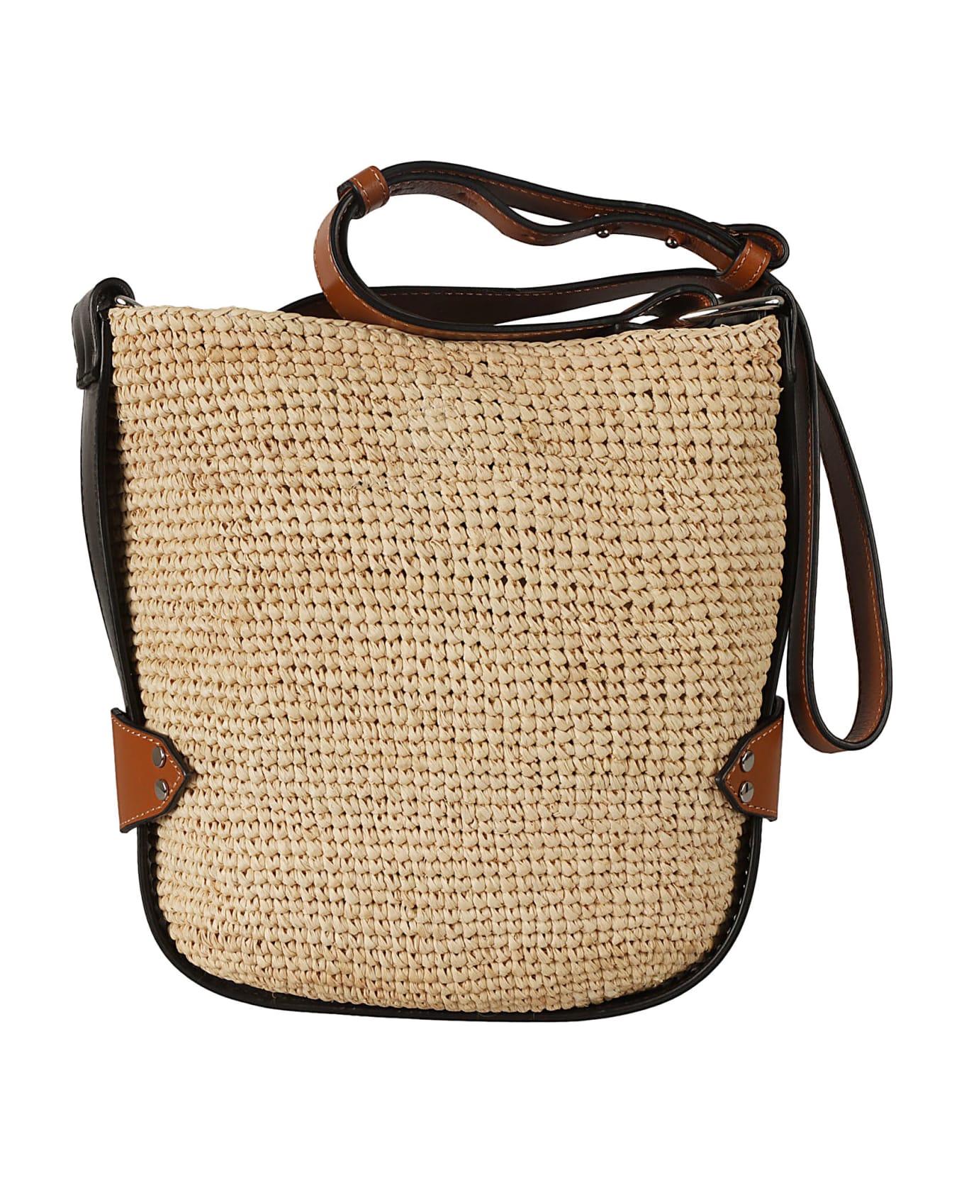 Isabel Marant Logo Patch Weaved Tote - Natural