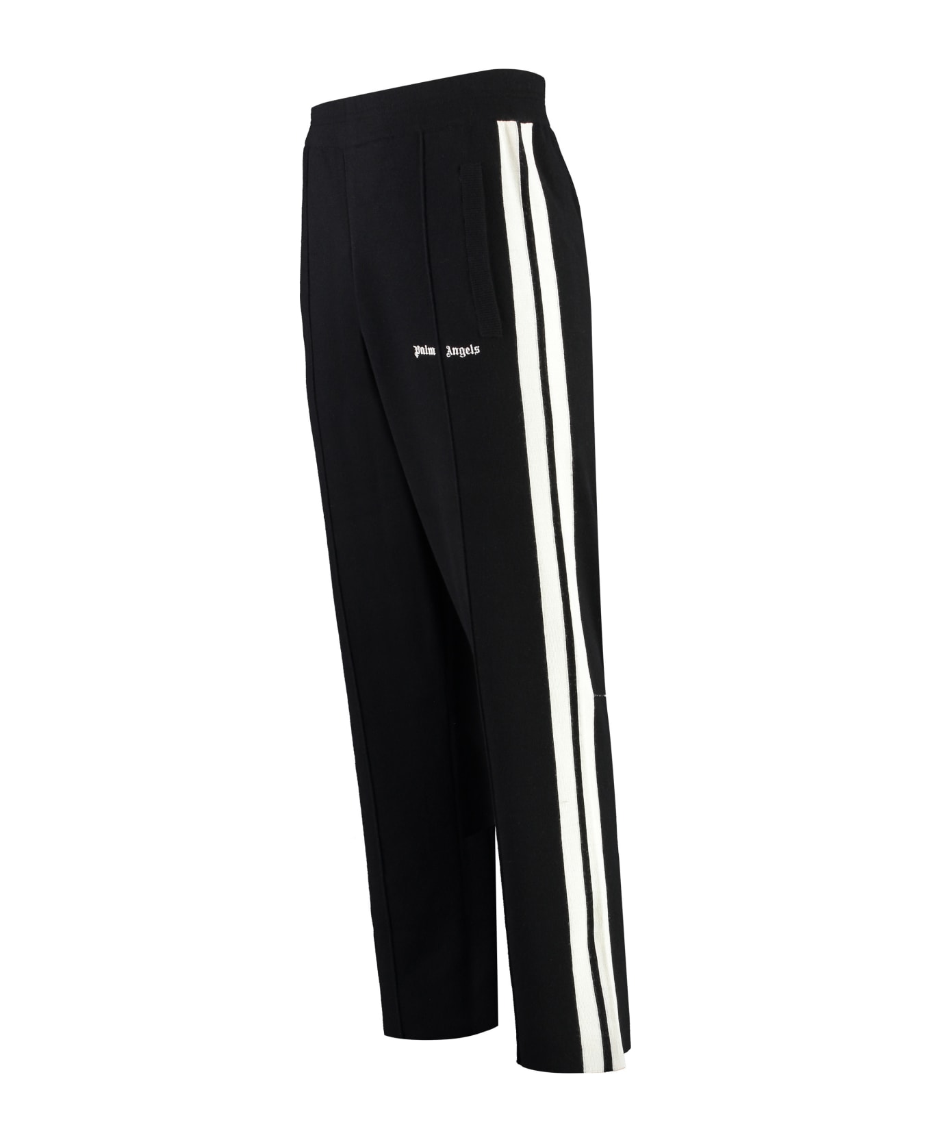 Palm Angels Knitted Track-pants - black