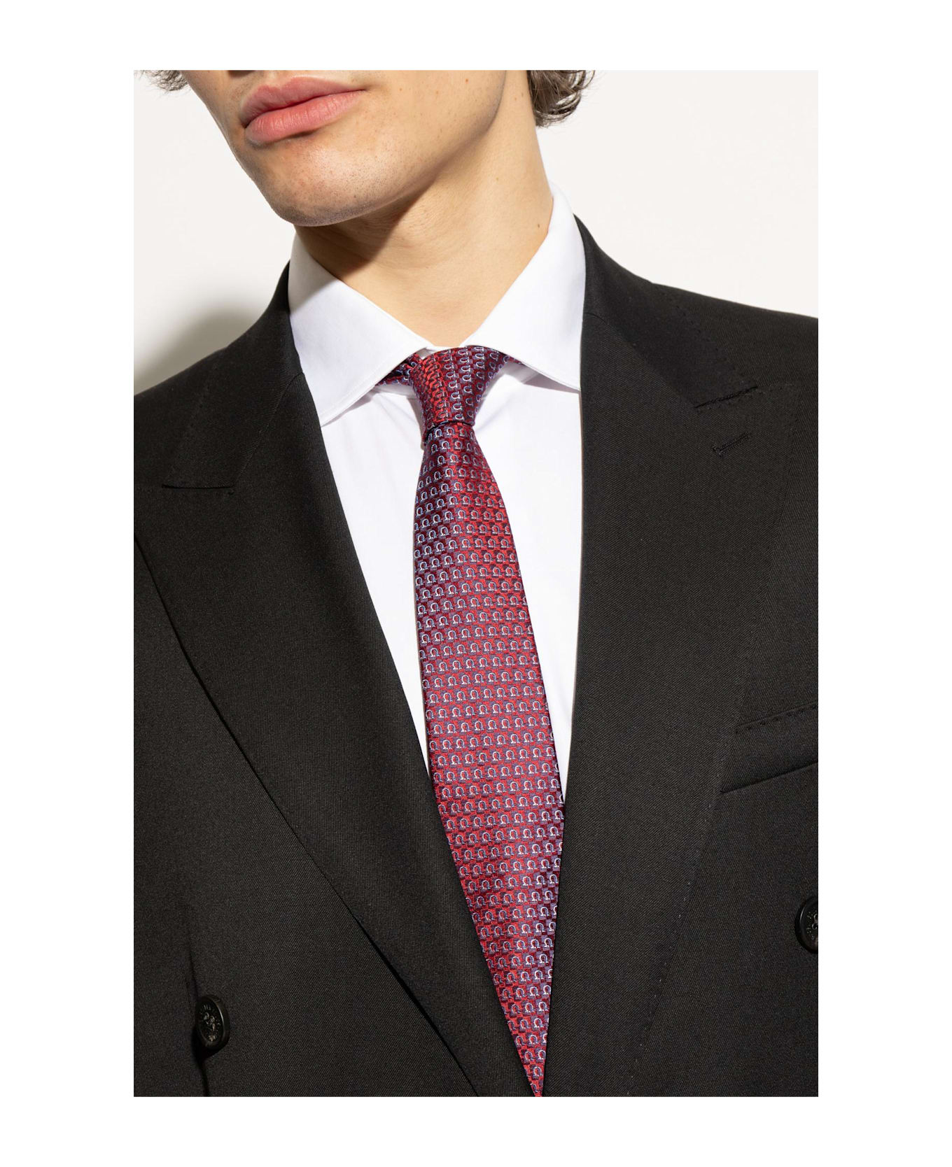 Ferragamo Silk Tie - Red