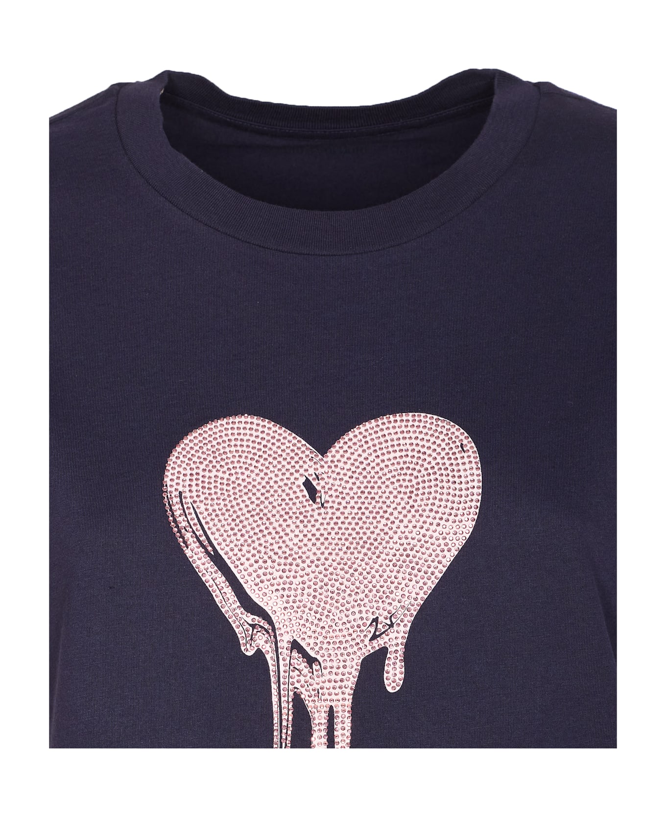 Zadig & Voltaire Walk Hc Flowing Heart Strass T-shirt - Blue