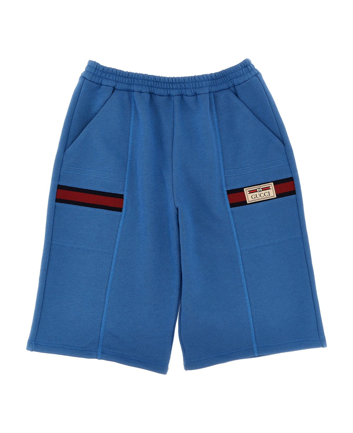 Gucci Logo Bermuda Shorts - Blue